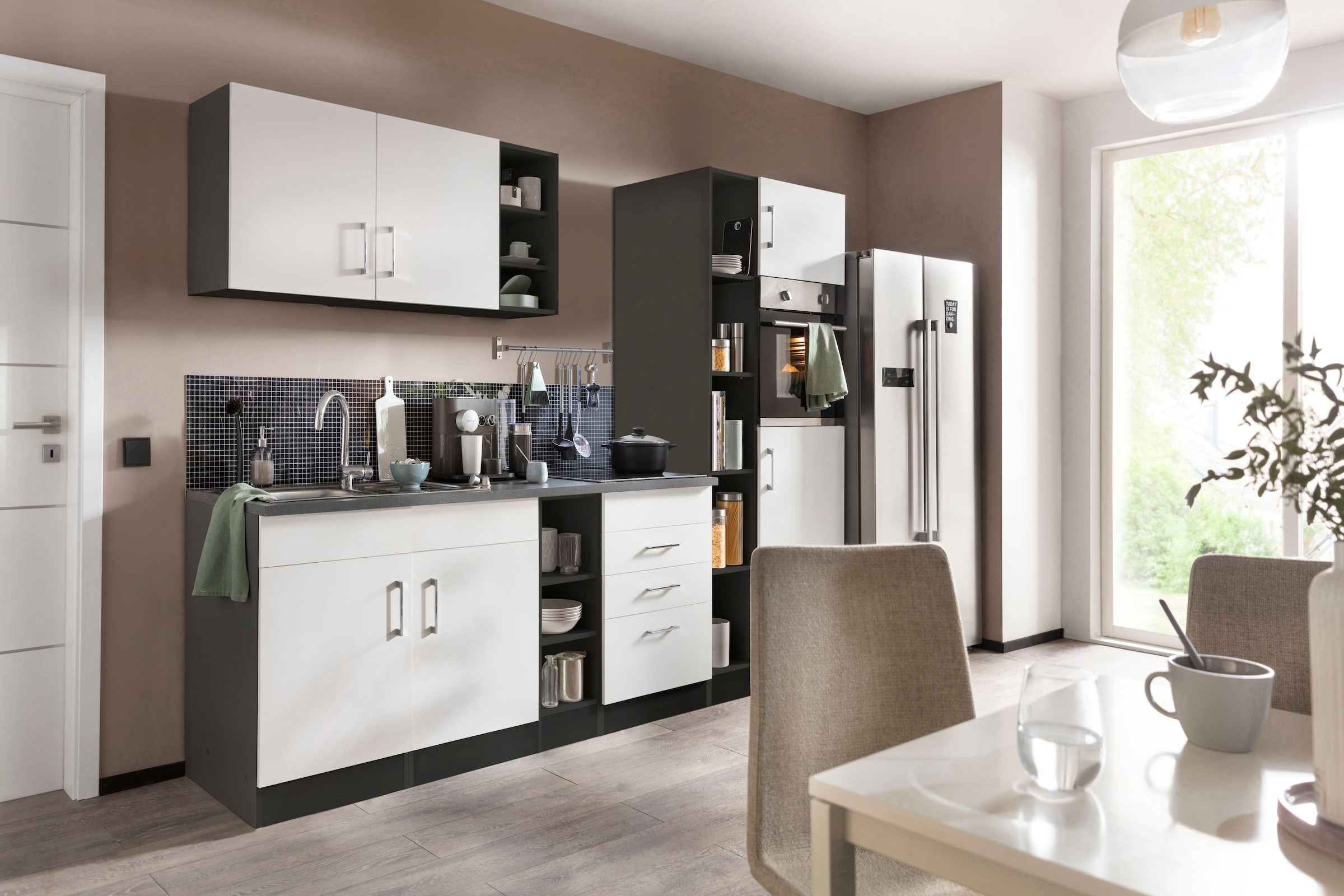 KOCHSTATION Küchenzeile »KS-Paris – Küchen mit einzigartigen Fotomotiven au günstig online kaufen