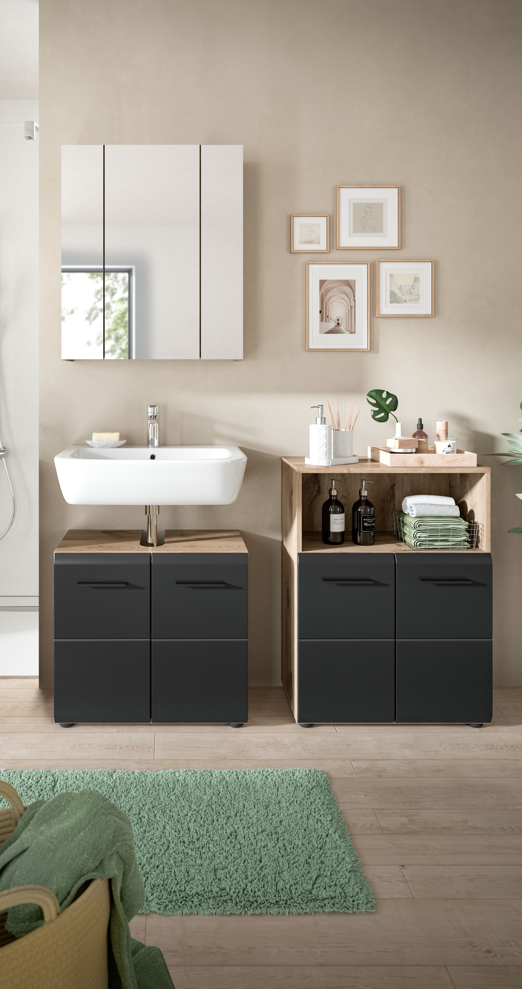 INOSIGN Badmöbel-Set »FLORENZ, TOPSELLER!, 3-teilige Badkombination, hochwe günstig online kaufen