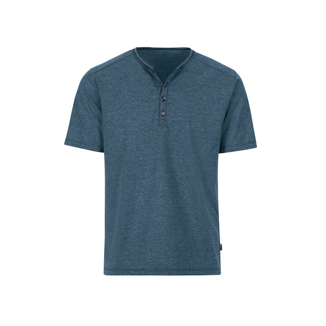 Trigema T-Shirt »TRIGEMA T-Shirt mit Knopfleiste DELUXE Baumwolle« online  bei