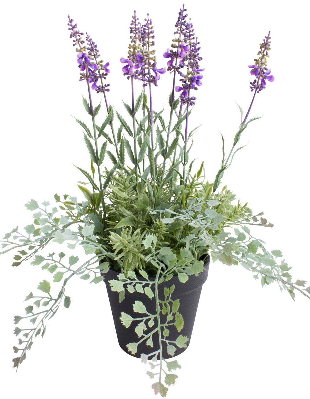 Botanic-Haus Künstliche Zimmerpflanze "Lavendel - Kräutertopf" günstig online kaufen