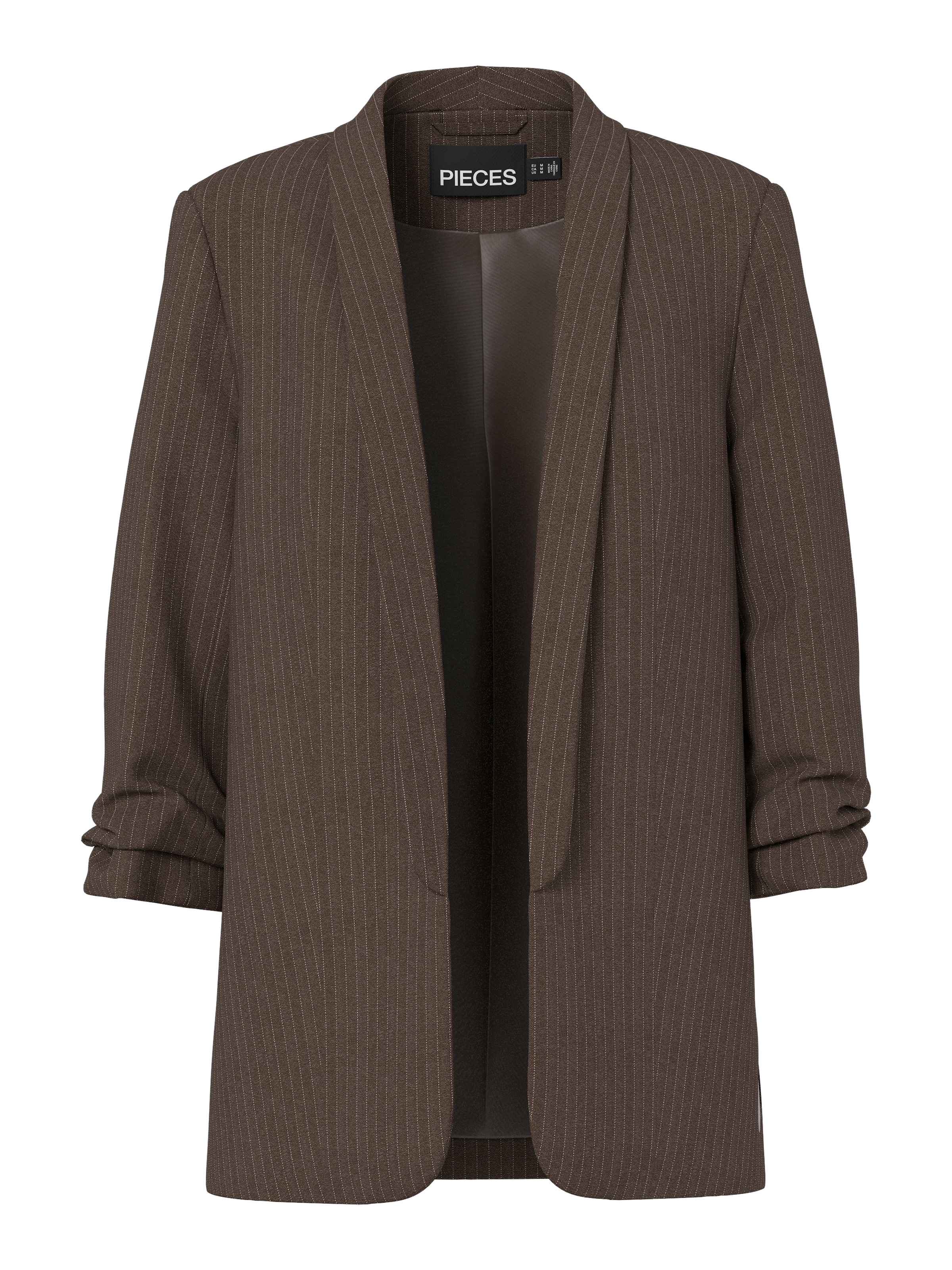 pieces Blusenblazer »PCBOSELLA 3/4 PINSTRIPE BLAZER NOOS BC« Materialmix, regular fit