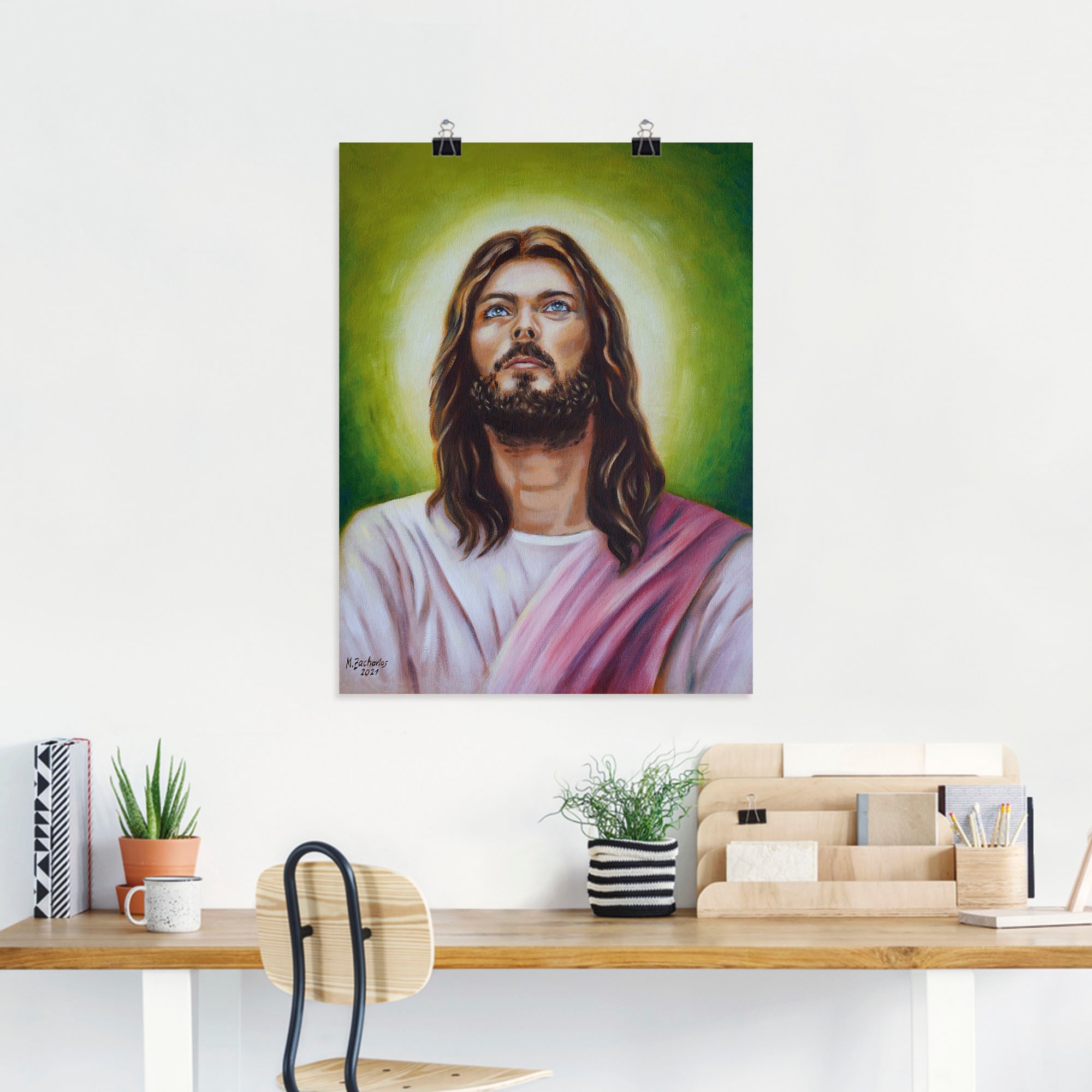 Artland Wandbild »Jesus Christus Porträt«, Christliche Bilder, (1 St.), als Leinwandbild, Poster in verschied. Größen