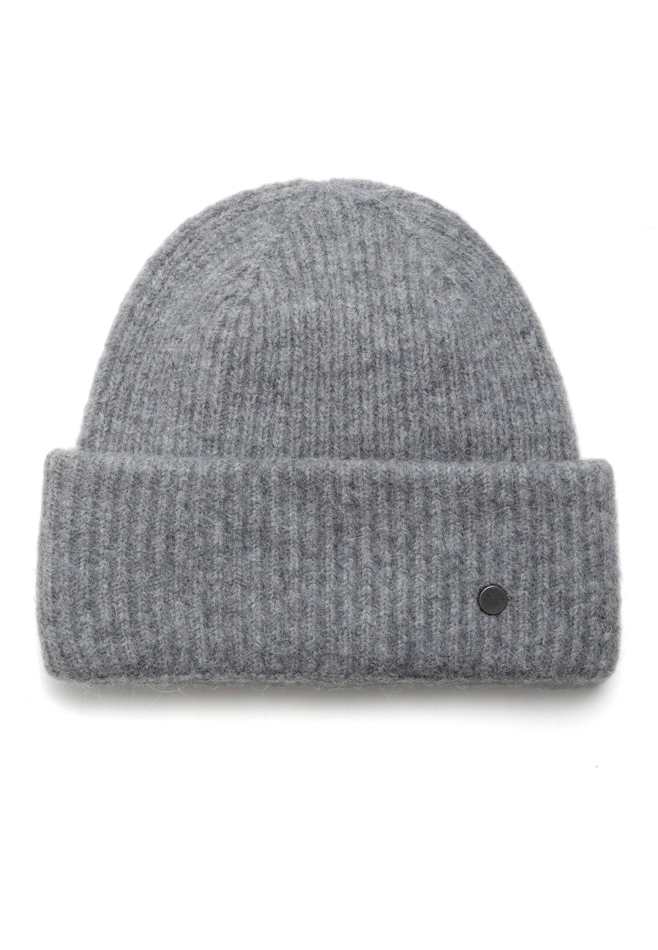 PEARLWOOD Strickmütze »ZOE« Feinripp, wärmend, breiter Umschlag graphite