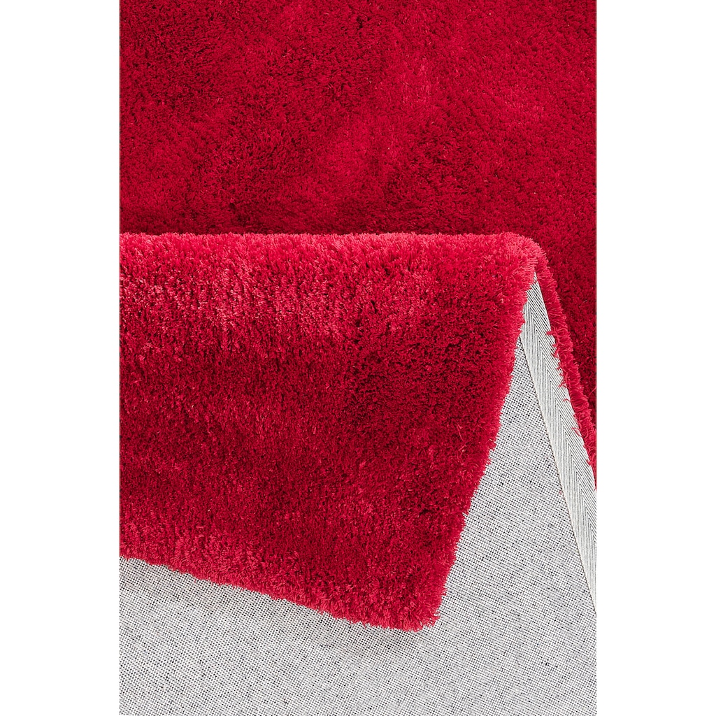 my home Hochflor-Teppich »Magong«, rechteckig, 25 mm Höhe, besonders weich durch Microfaser, einfarbiger Teppich, fußbodenheizungsgeeignet, Uni Farben, ideale Teppiche für Wohnzimmer, Schlafzimmer, Esszimmer