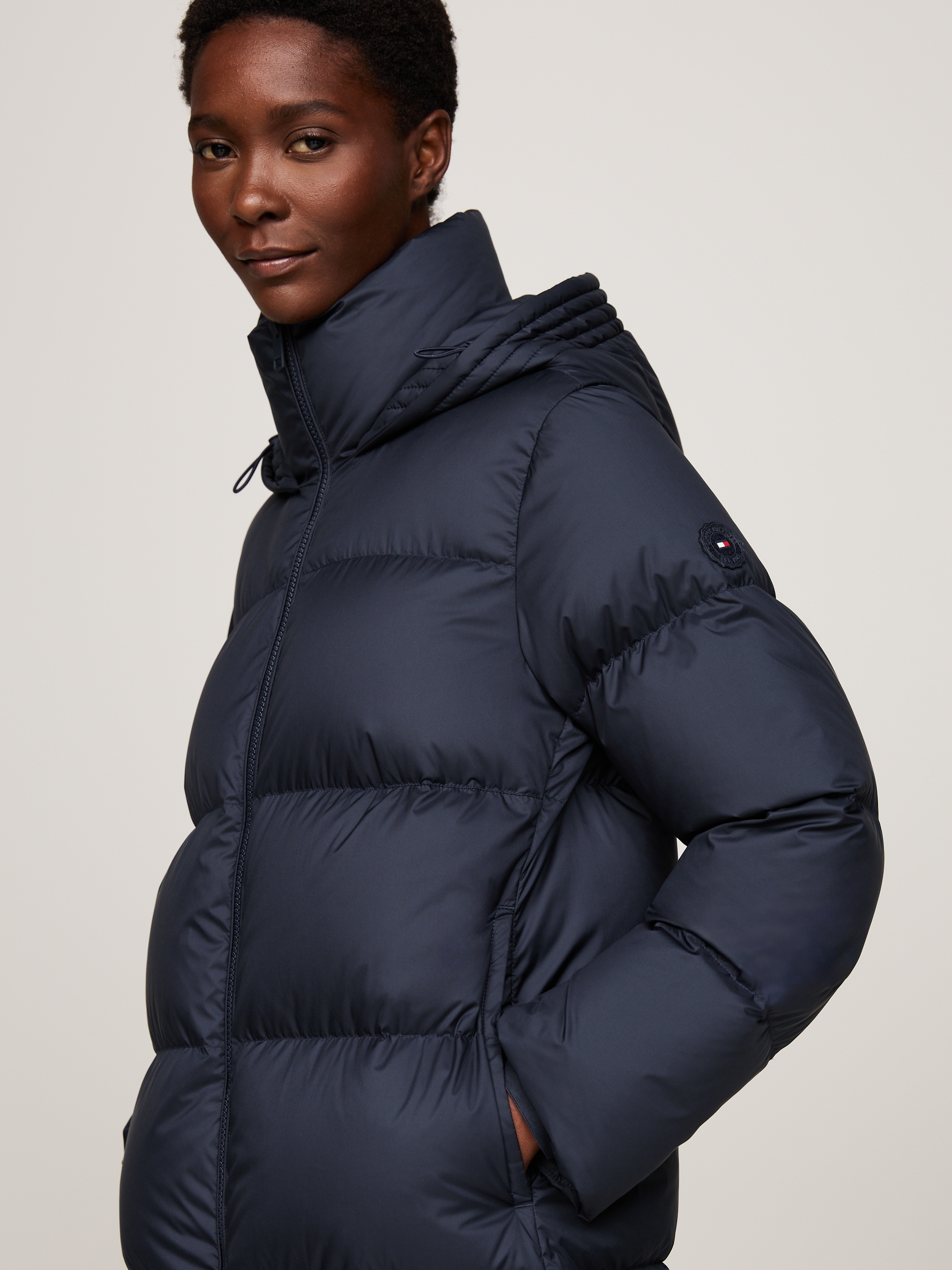 Tommy Hilfiger Steppmantel »HW DOWN CASUAL COAT«, Mit Kapuze
