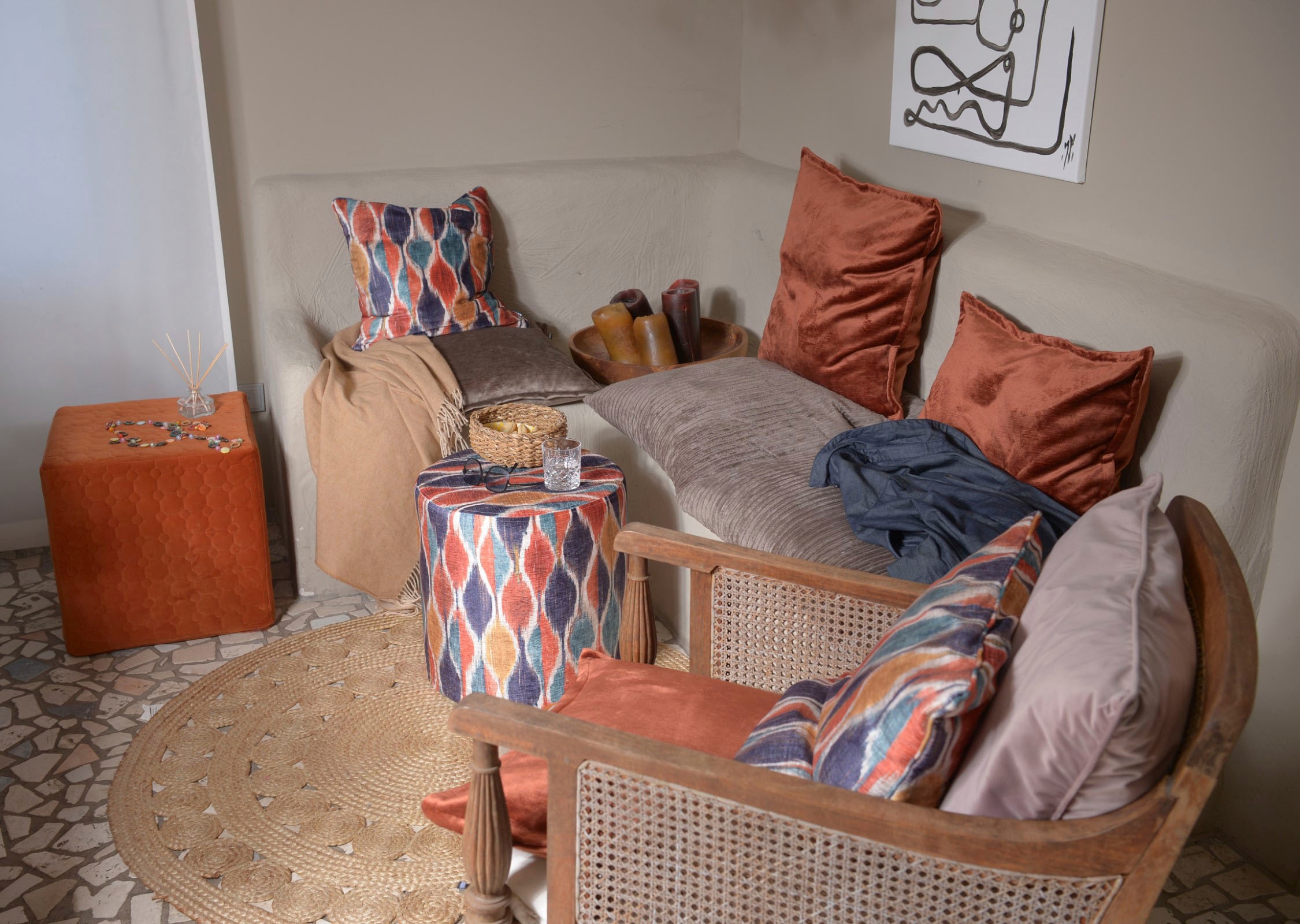 H.O.C.K. Dekokissen "Bonanza" leicht schimmernd, inkl. Füllung, Bezug mit R günstig online kaufen