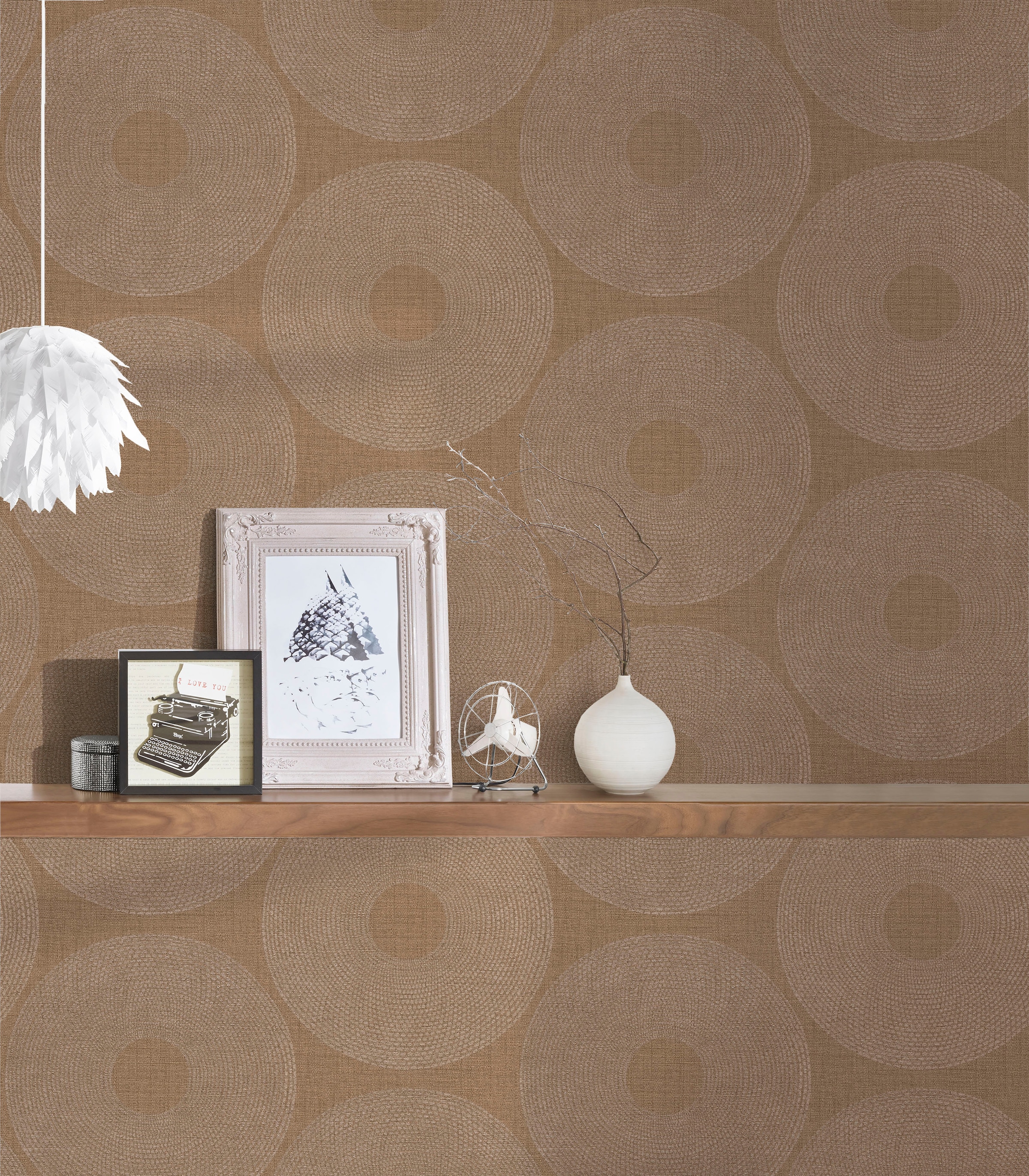 living walls Vliestapete »Desert Lodge«, gepunktet-geometrisch-grafisch, Tapete Kreise Tapeten Wohnzimmer Schlafzimmer Küche Flur Design Optik