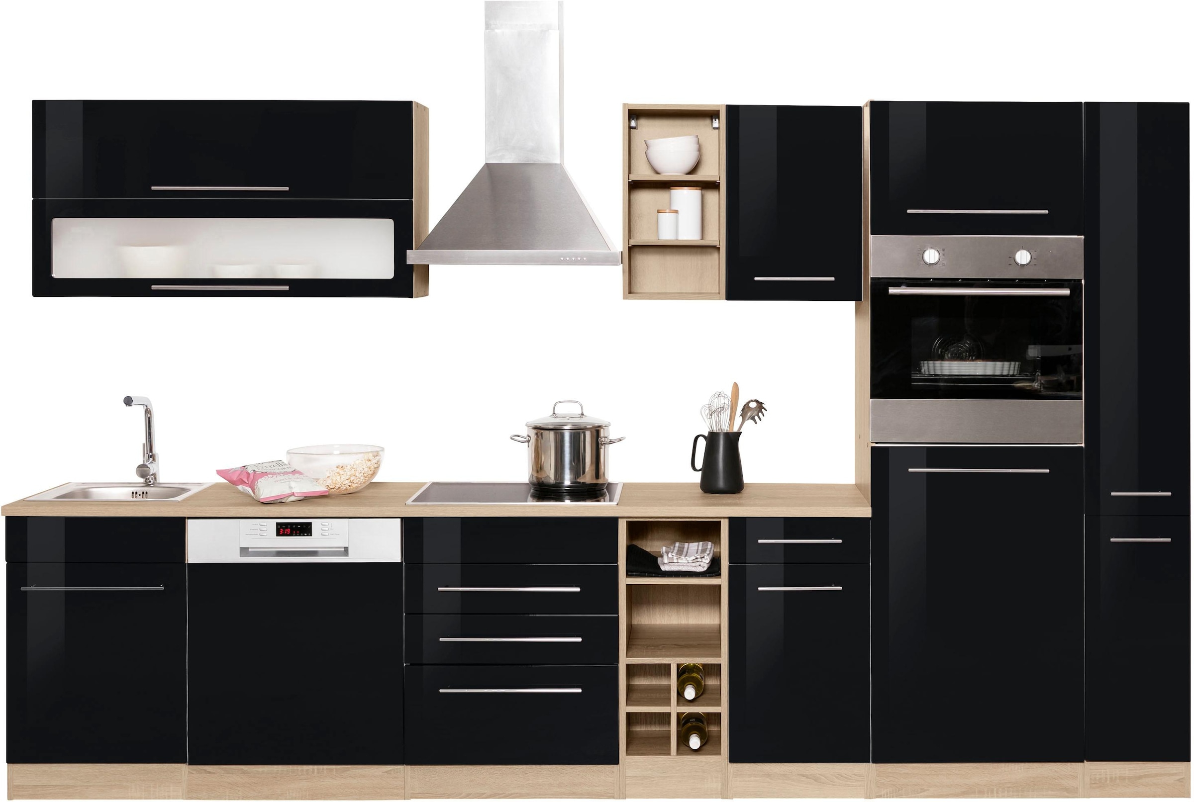 KOCHSTATION Küchenzeile »KS-Eton«, ohne E-Geräte, Breite 330 cm günstig online kaufen
