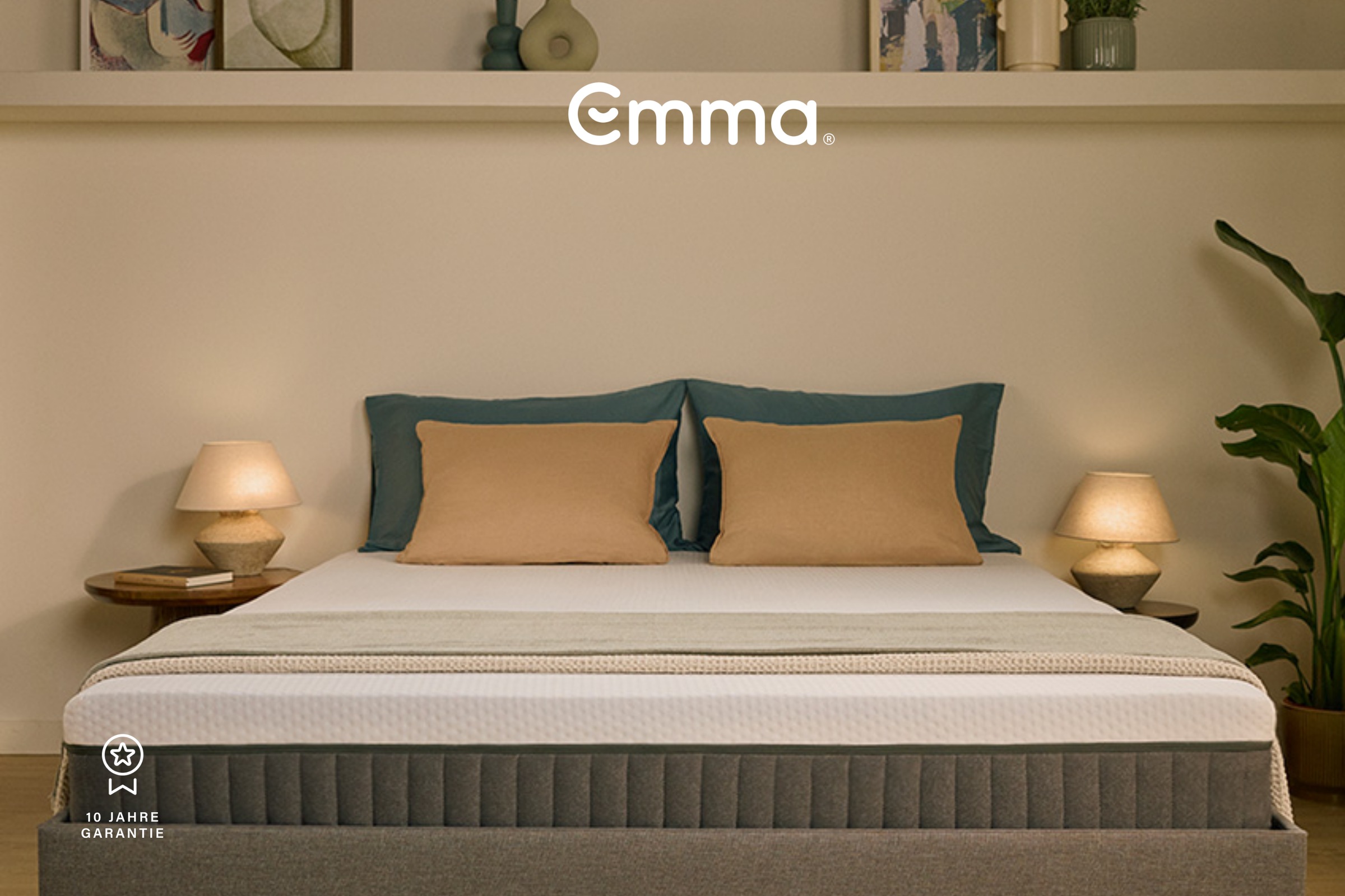 Emma Hybridmatratze »Emma Original Lite Matratze« 22 cm hoch 1 Stk. tlg. 3-Zonen-Federn, Airgocell®-Schaum, atmungsaktiv, waschbar, 22 cm.