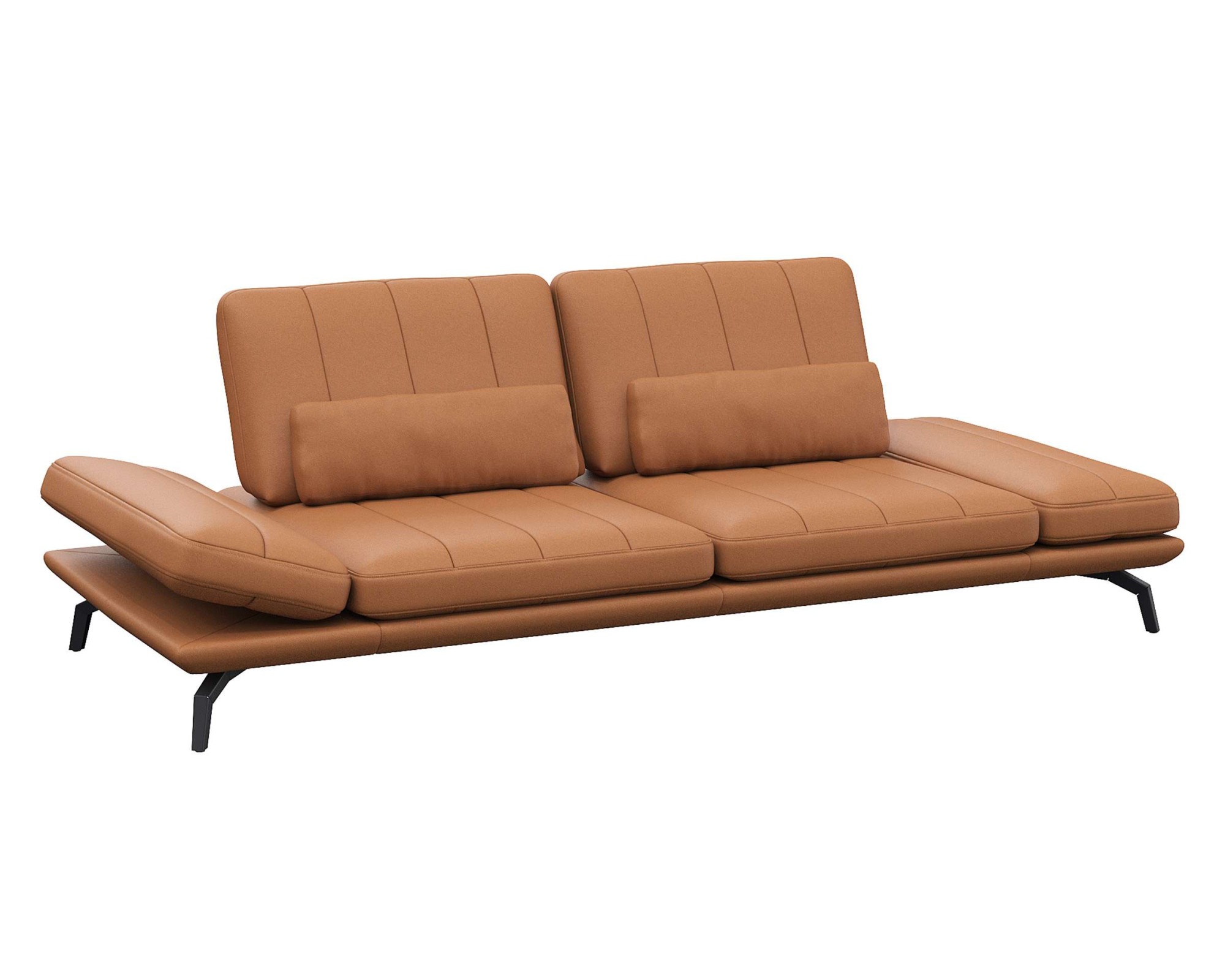 FLEXLUX 3-Sitzer »Tropea Funktionssofa, Designsofa, Relaxfunktion, TV-Couch,«, mit Armteilverstellung sowie Sitztiefenverstellung, Breite 252 cm