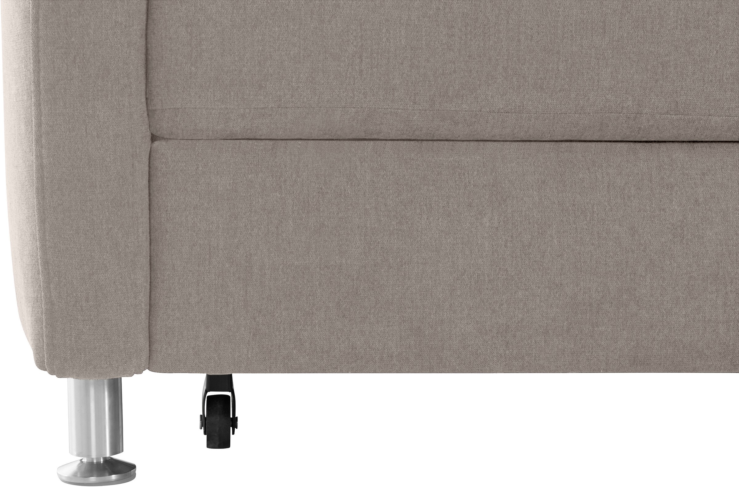 sit&more Ecksofa »Darwin L-Form«, inklusive Federkern, wahlweise mit Kopfteilverstellung, Bettfunktion