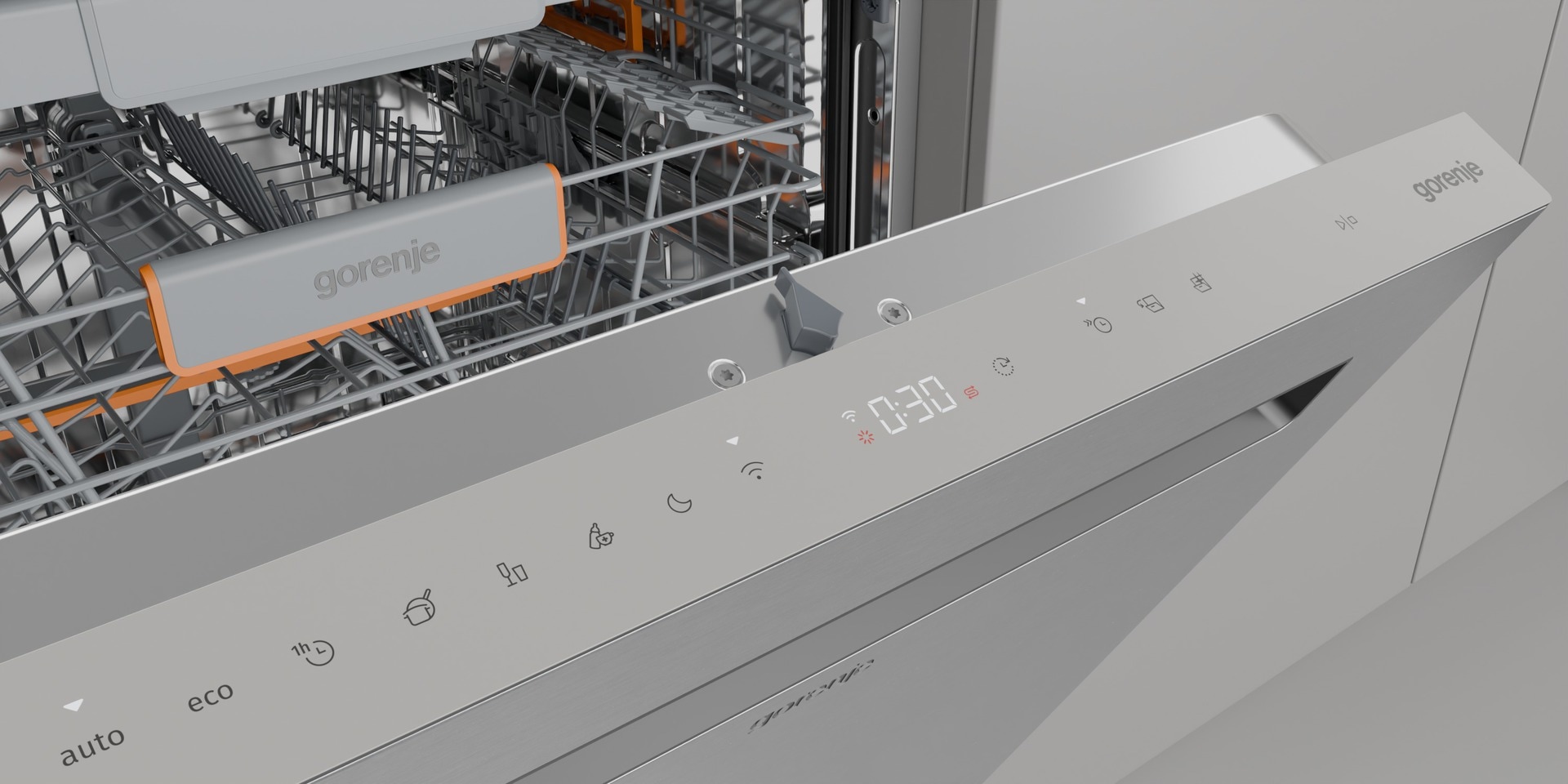 GORENJE Unterbaugeschirrspüler »GU673A65X«, 16 Maßgedecke, TotalDry - auto. Türöffnung