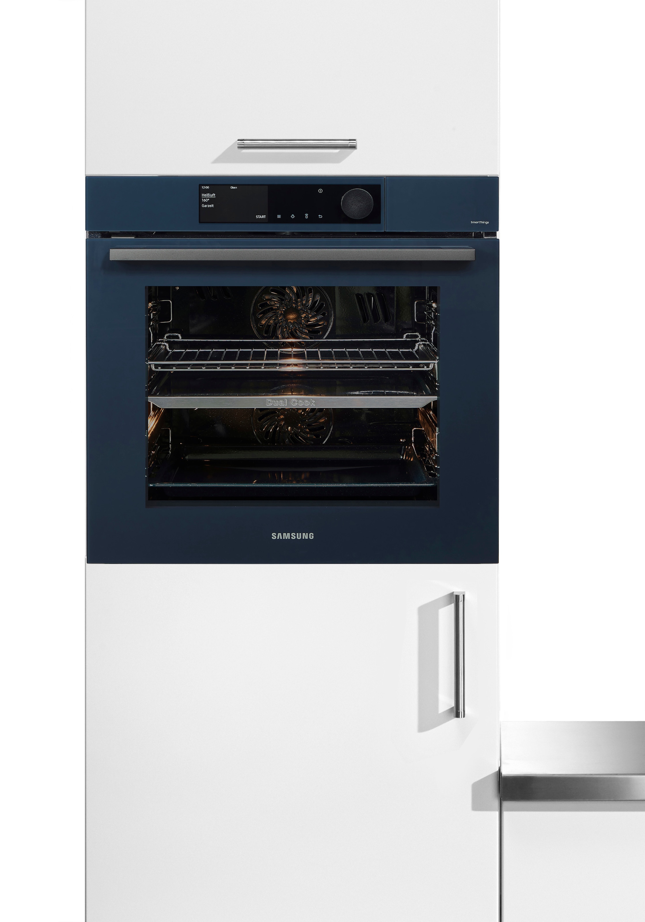 Samsung Pyrolyse Backofen NV7600B »NV7B6675CDN«, mit 1-fach-Teleskopauszug, Pyrolyse-Selbstreinigung, Dual Cook – Ein Ofen. Zwei Garräume. Maximale Flexibilität.
