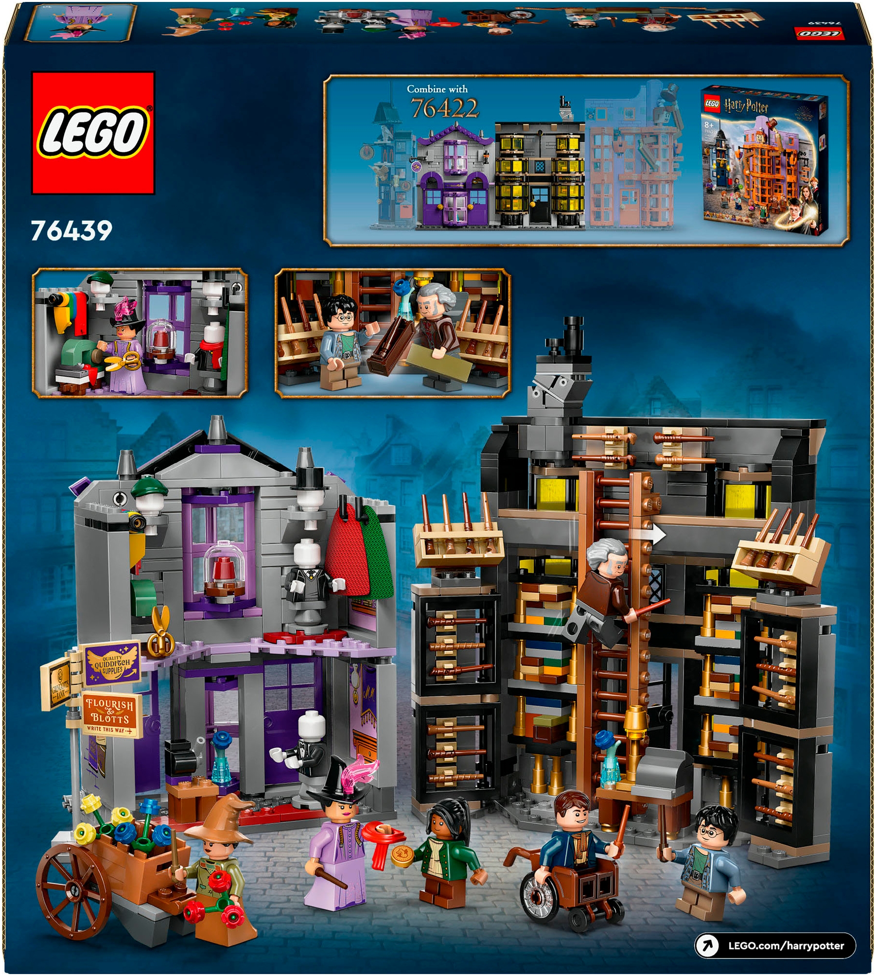 LEGO® Konstruktionsspielsteine »Ollivanders™ & Madam Malkins Anzüge (76439), LEGO Harry Potter™«, (744 St.), Made in Europe