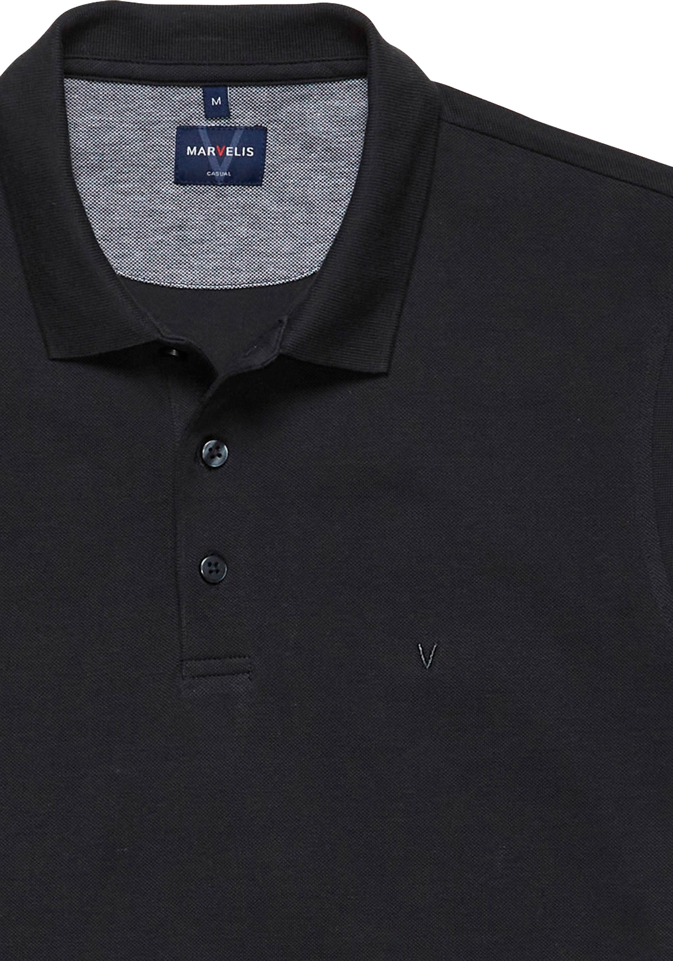MARVELIS Poloshirt Pique, normale Passform
