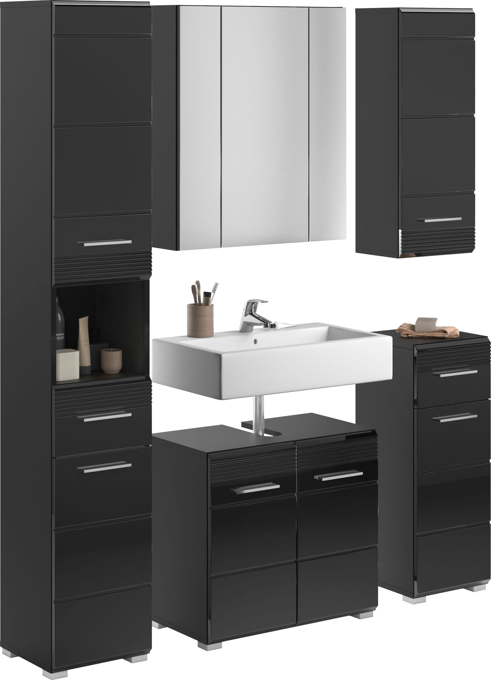 INOSIGN Badmöbel-Set »Malmö, 5 teilig, bestehend aus:«, (Set, 5 St.), Badmö günstig online kaufen