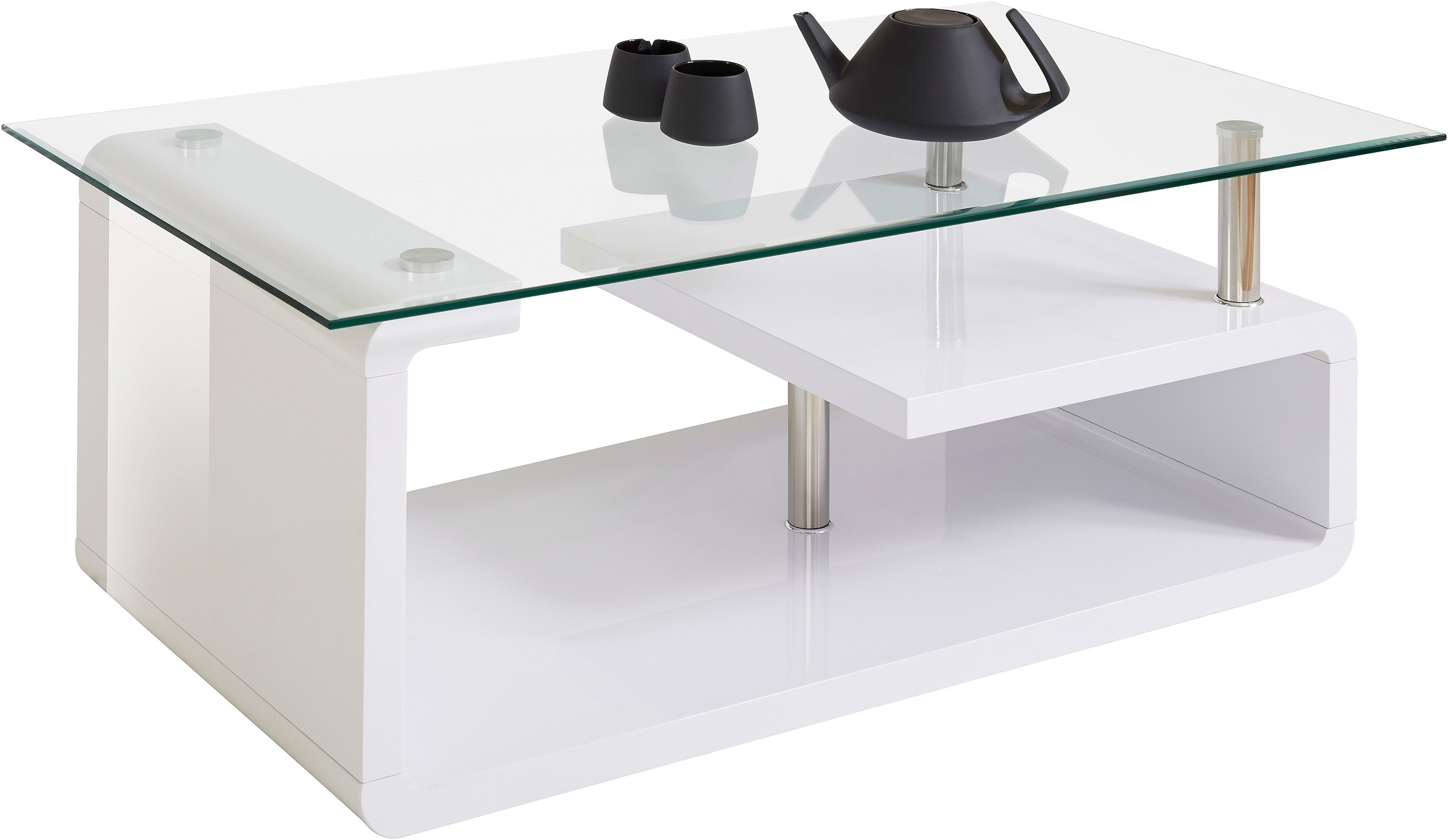 Paroli Couchtisch mit Glasplatte günstig online kaufen