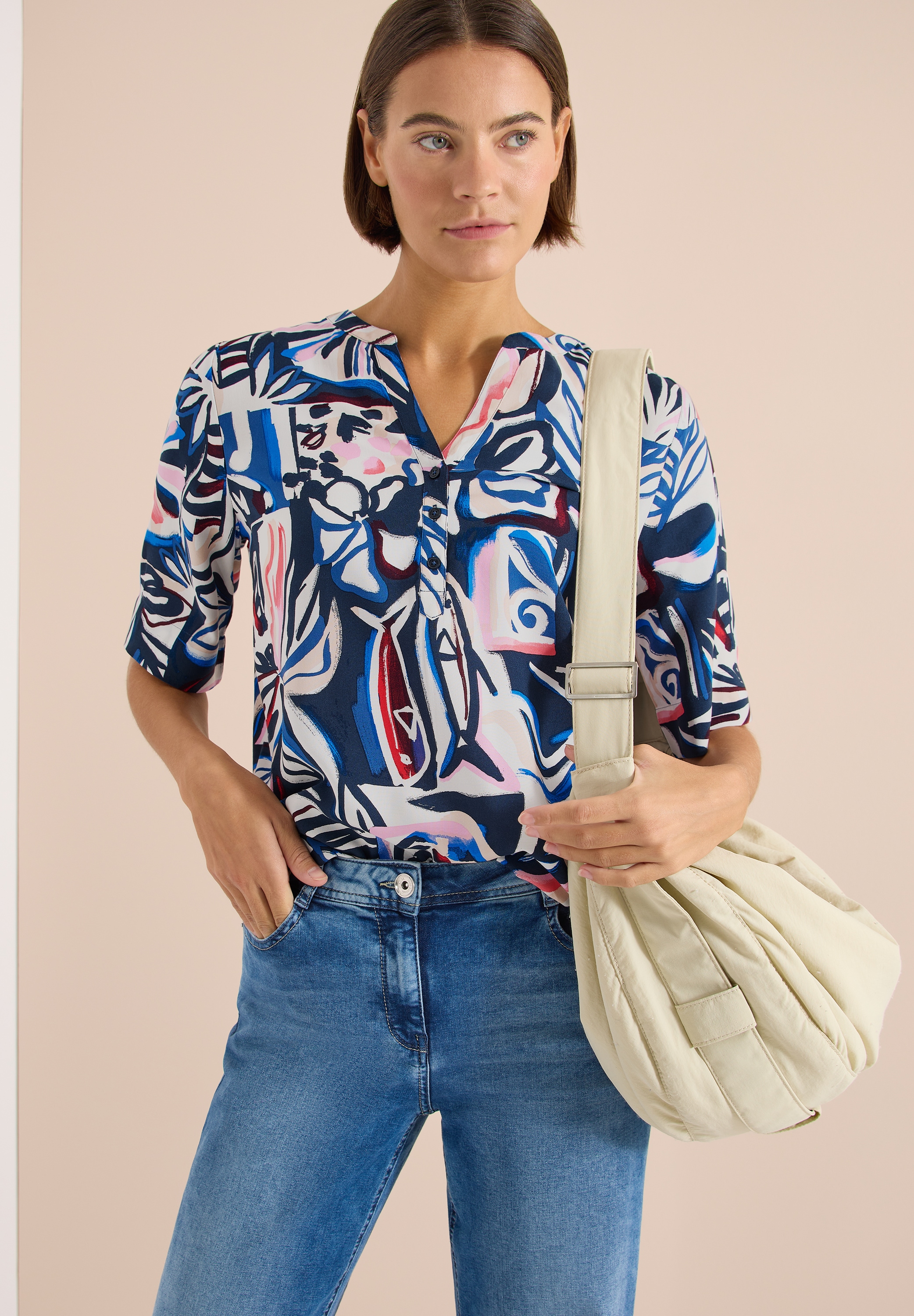 Cecil Blusentop mit All-Over Print