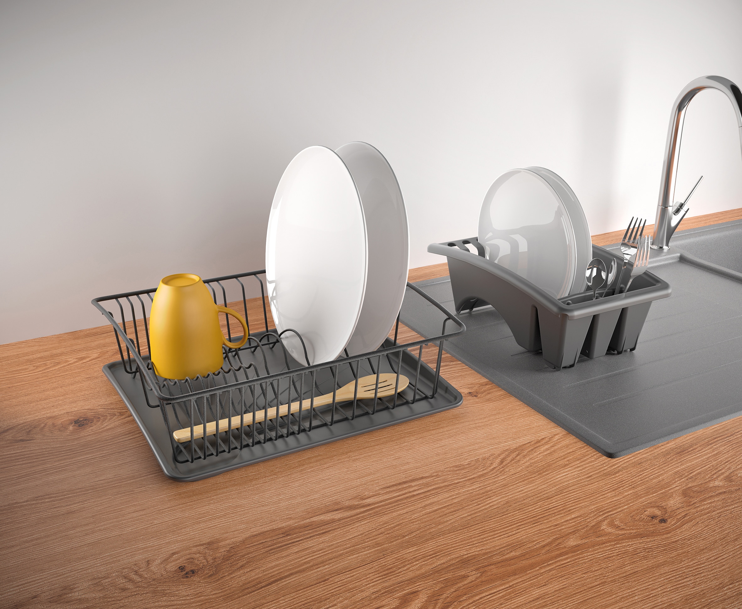 Metaltex Geschirrständer »Aquatex Plus Spülkorb«, (3 tlg.), TouchTherm®-Beschichtung