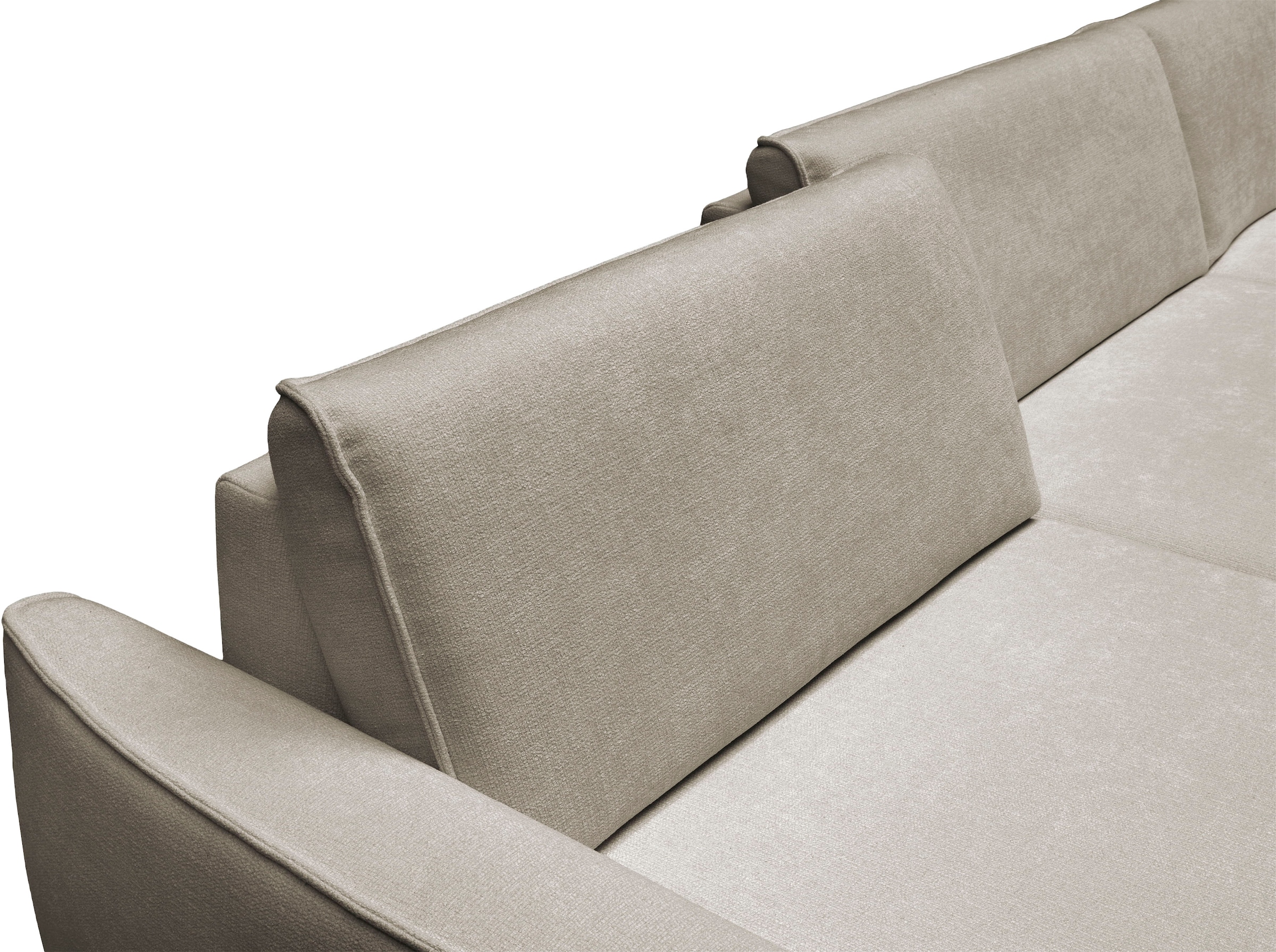Die PlanBar Ecksofa »ZE-EM24139 L-Form, 310 cm breit, softige Couch Polsterecke« Kaltschaum Polstersofa mit 1x Sitztiefenverstellung
