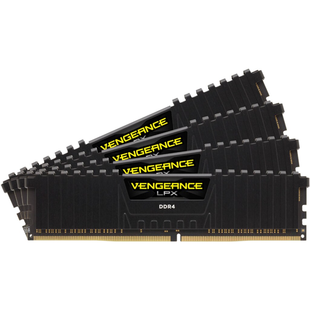 Corsair PC-Arbeitsspeicher »VENGEANCE® LPX 64 GB (4 x 16 GB) DDR4 DRAM 3200 MHz C16«