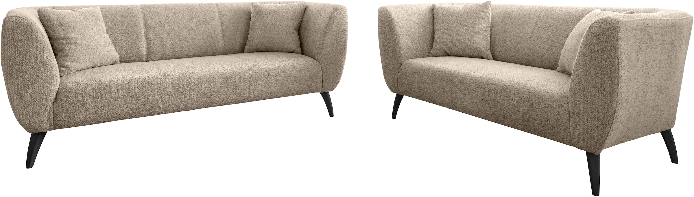 Home affaire Polstergarnitur »Colori« Set, 3-Sitzer und 2-Sitzer, 2 Stk. tl günstig online kaufen