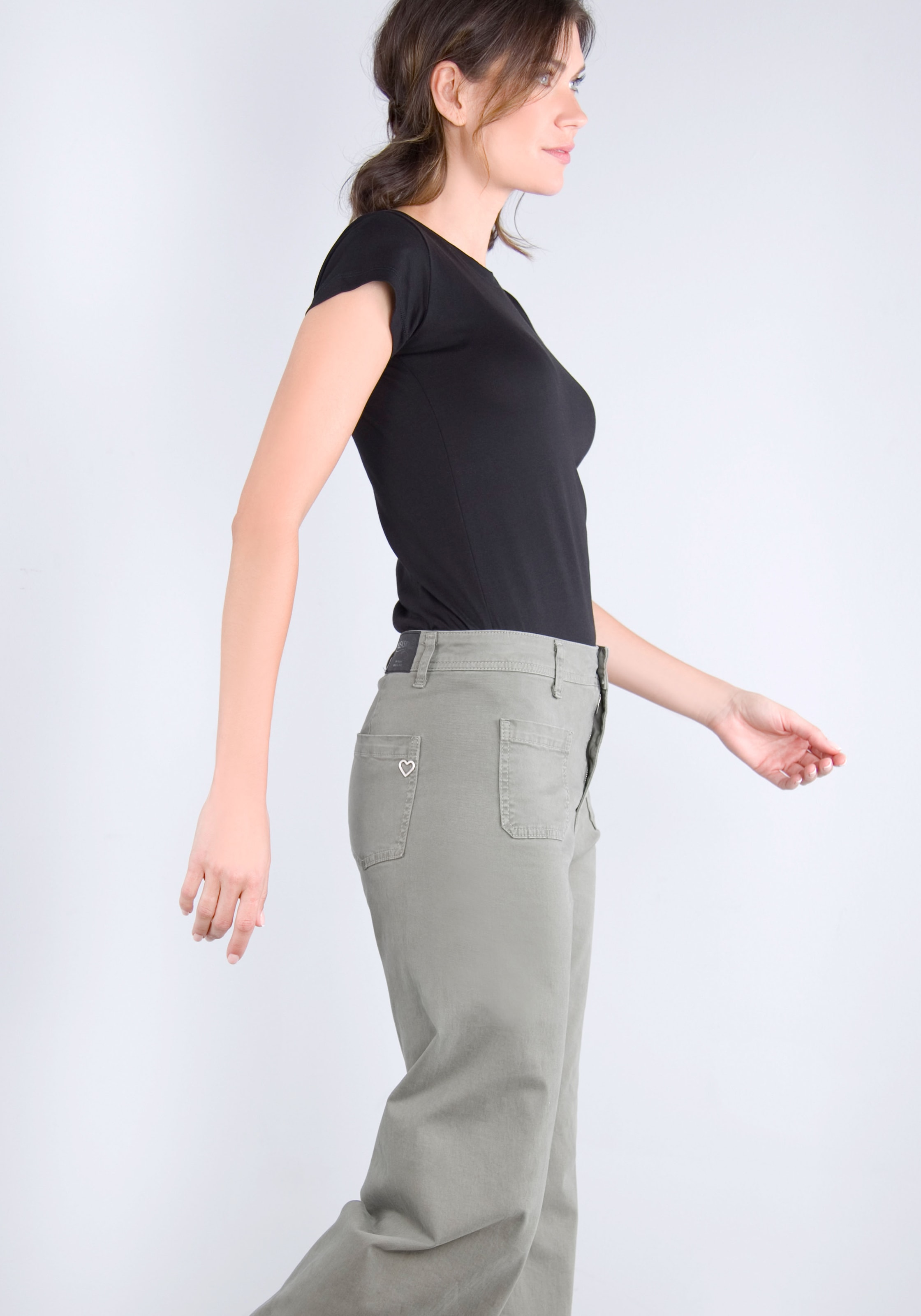 Please Jeans Schlaghose, aus hochwertigem Baumwollmix mit Stretch