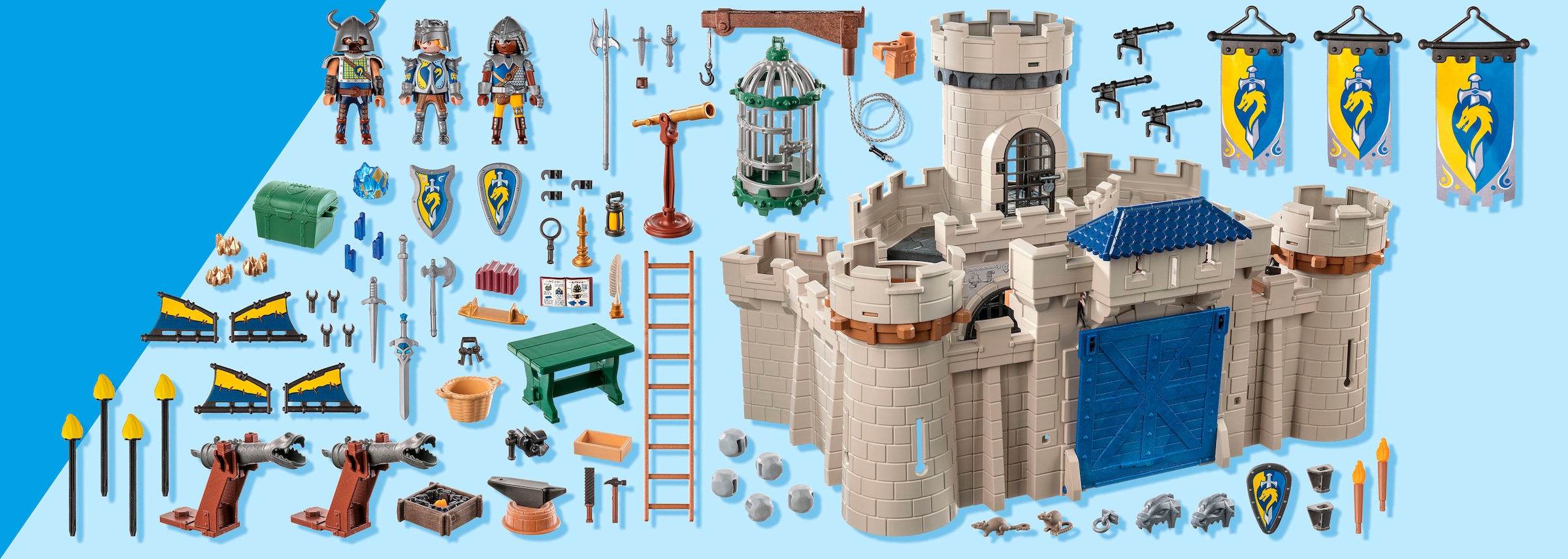 Playmobil® Konstruktions-Spielset »Arwynns Burg (71642), Novelmore« Made in Europe
