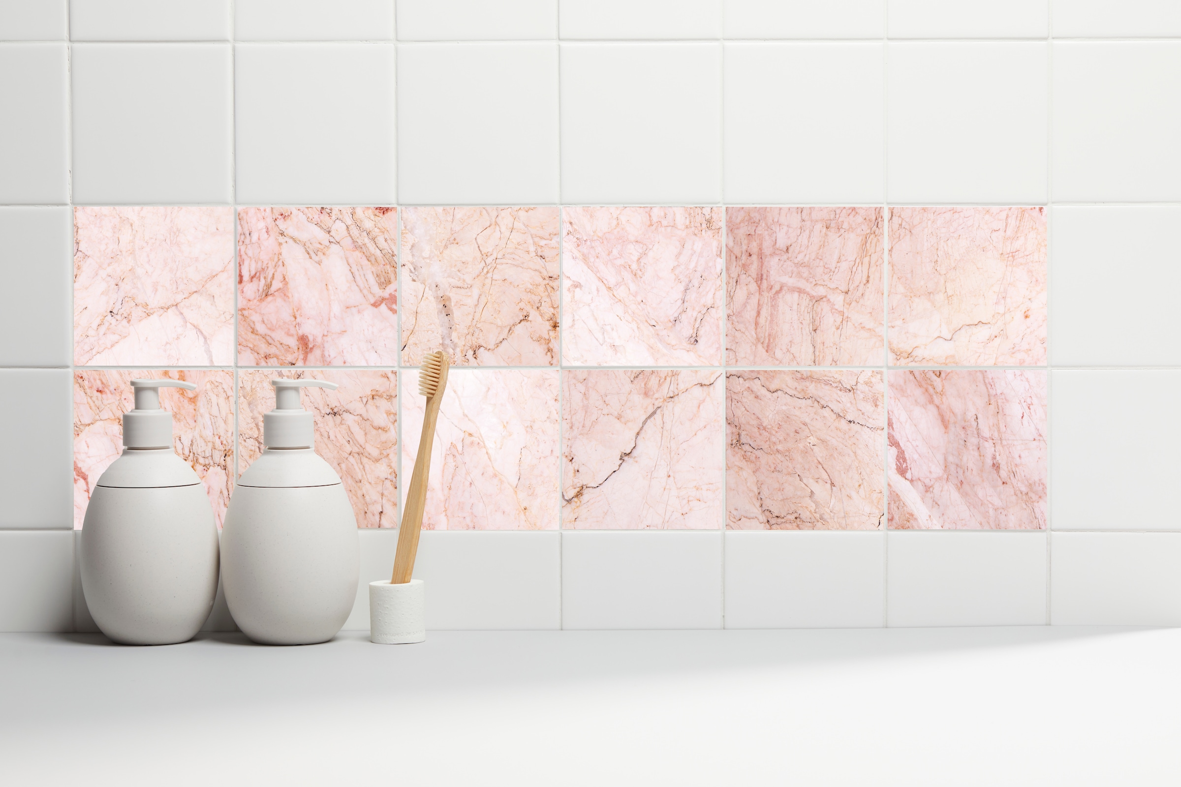 queence Fliesenaufkleber »Marmor« Stickerfliesen, selbstklebend, Sticker, 12er Set