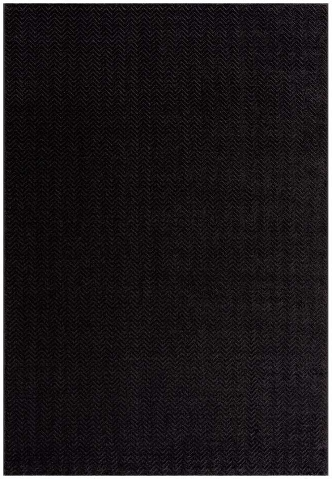 Carpet City Teppich »Friseé-Teppich FANCY805«, rechteckig, 12 mm Höhe, Läufer, Kurzflor, Einfarbig, 3D-Optik, Zickzack Look, Wohnzimmer
