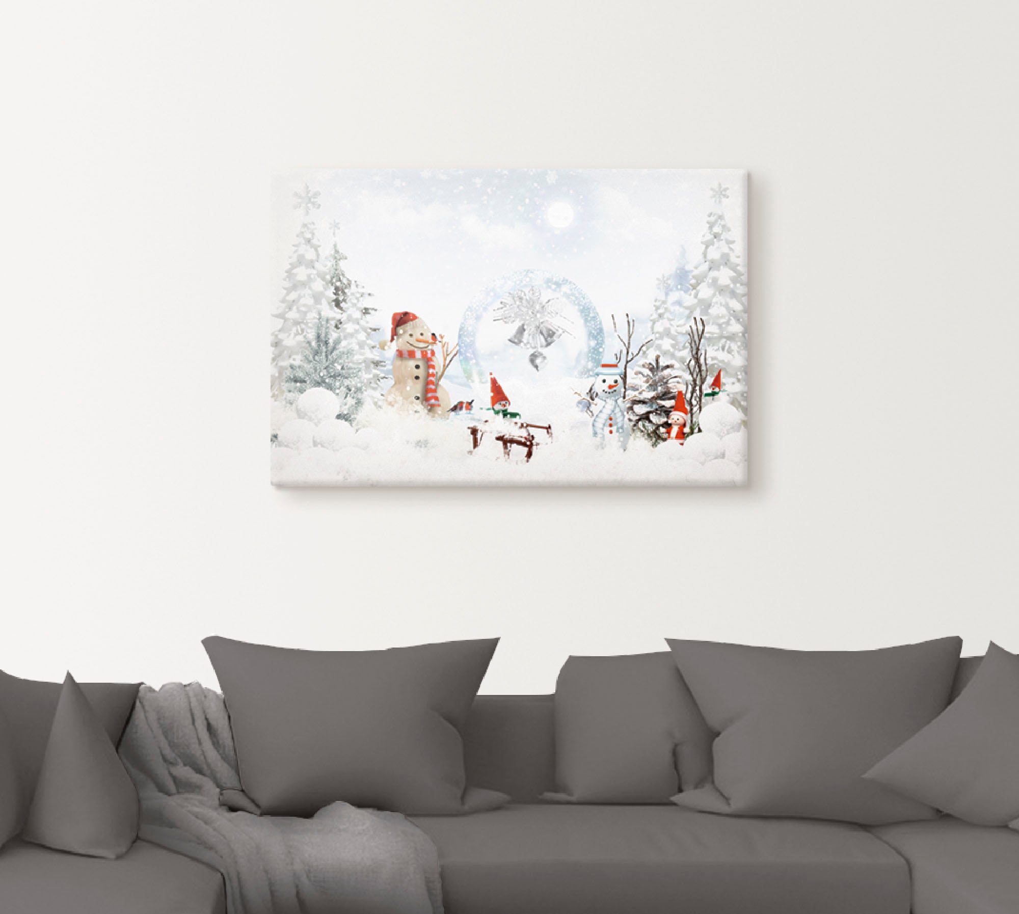 Artland Leinwandbild »Weihnachtsmärchen«, Weihnachten, (1 St.), auf Keilrahmen gespannt