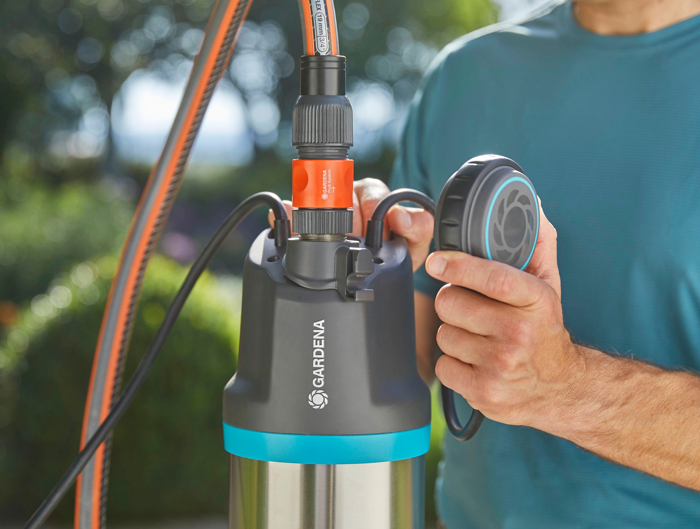 GARDENA Tauchdruckpumpe »5900/4 inox, 1768-20«, 5900 l/h max. Fördermenge