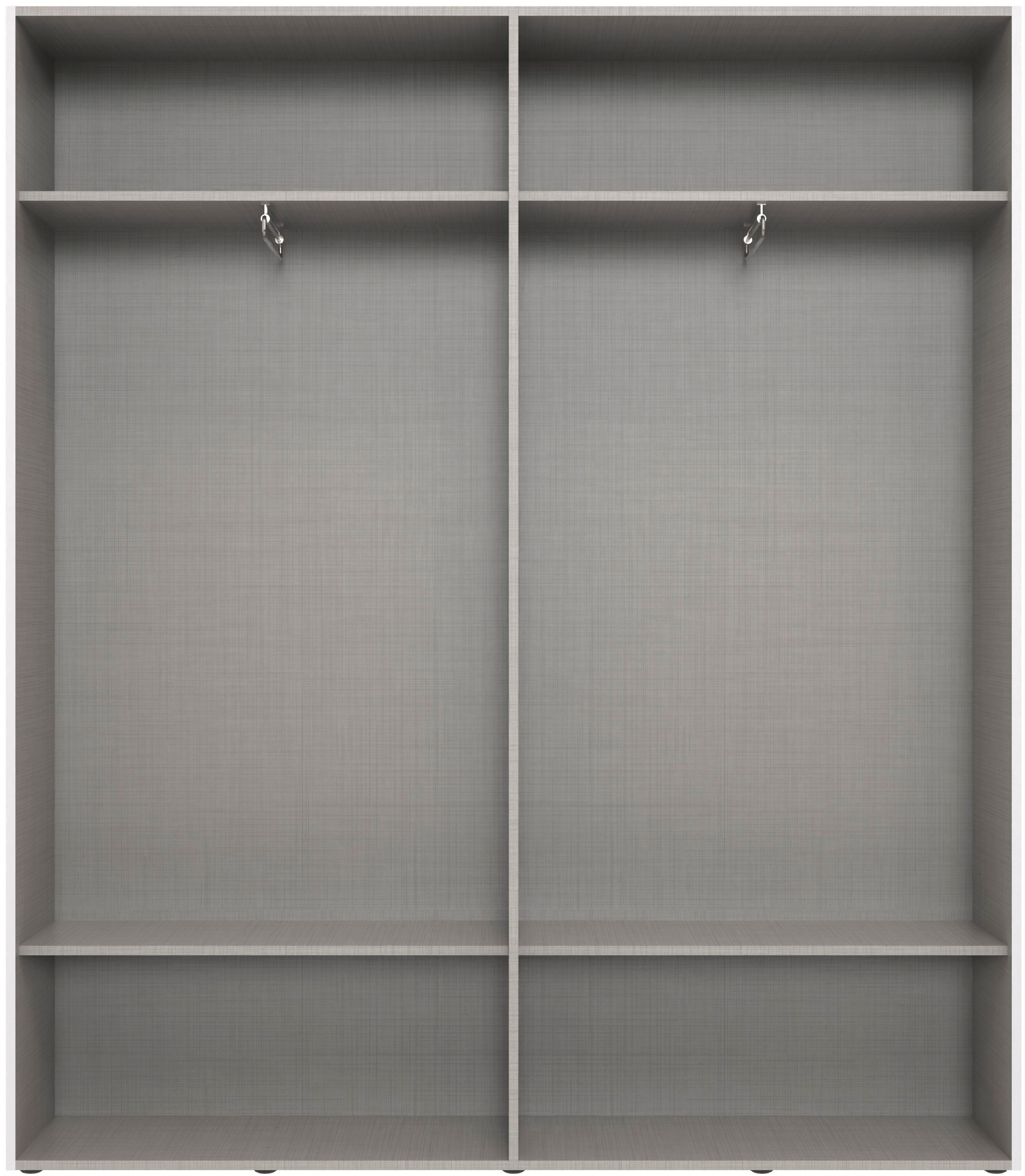 Wimex Kleiderschrank »Mugano,in 8 Breiten,3 Höhen,2 Tiefen, viele Farben, Made in Germany«, (in Basic oder Premium Ausstattung mit 2 weiteren Einlegeböden), mit langen oder kurzen Griffen aus Metall, mit oder ohne Spiegel