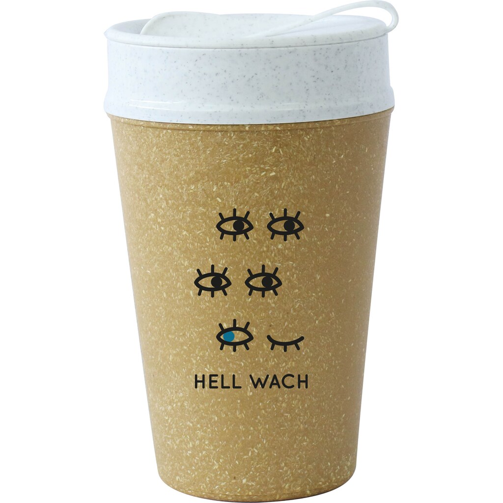 KOZIOL Coffee-to-go-Becher »ISO TO GO
HELL WACH«, (1 tlg.)