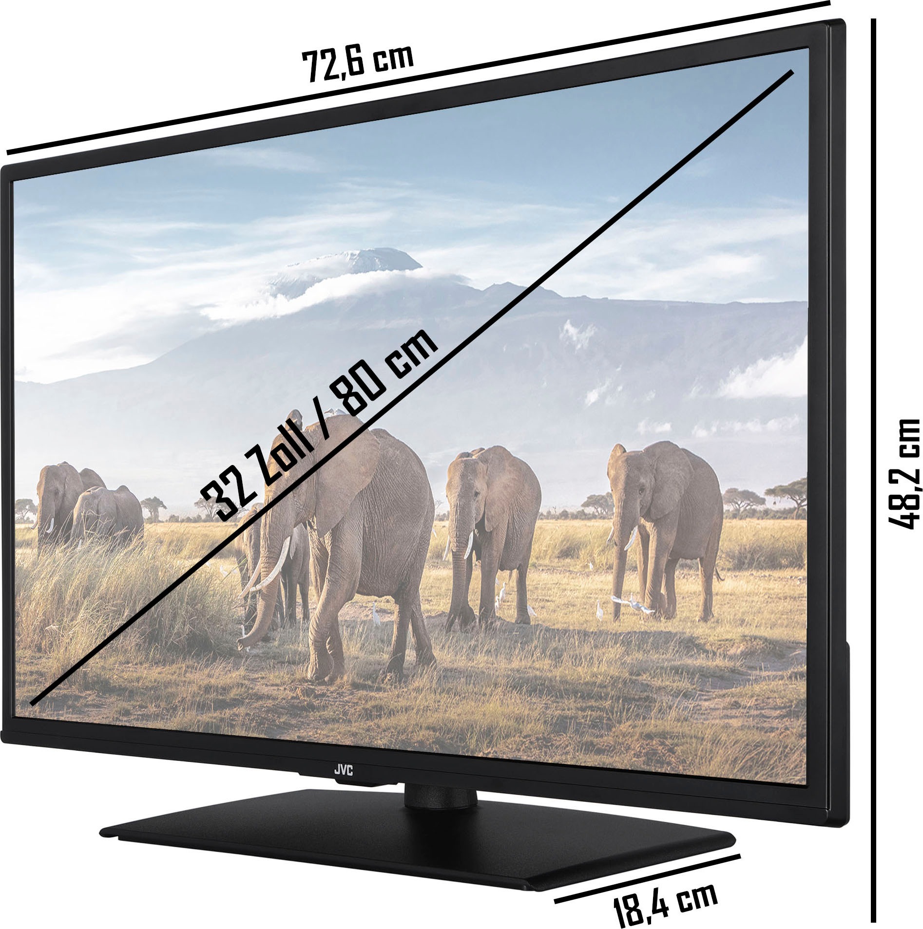 bestellen 80 auf Smart-TV cm/32 »LT-32VF5158«, LED-Fernseher Rechnung Zoll, Full HD, JVC