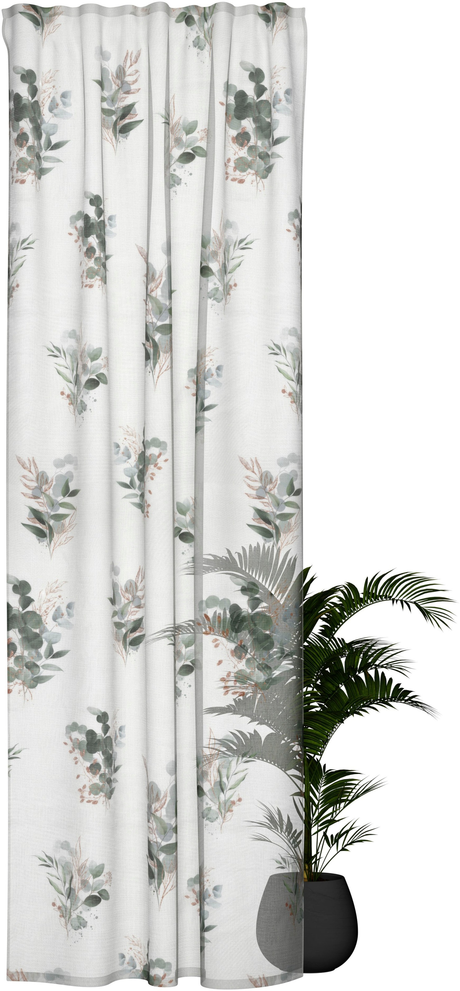 HOMING Gardine »Tallis« verdeckte Schlaufen 1 Stk. tlg. Fertigschal günstig online kaufen