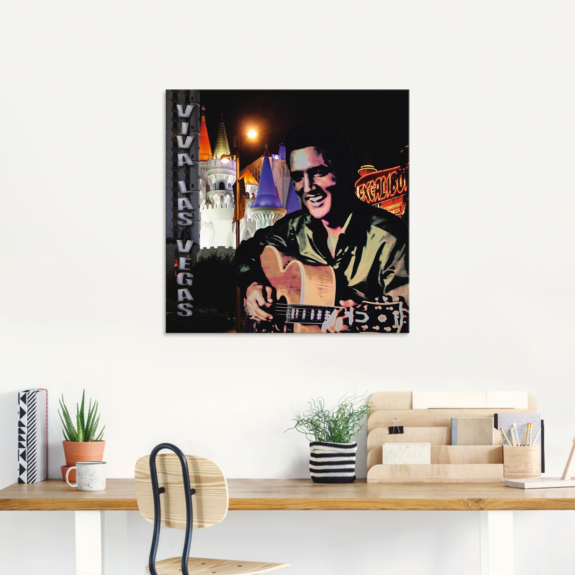 Artland Glasbild »Elvis Presley«, Bilder von berühmten Musikern, (1 St.), in verschiedenen Größen