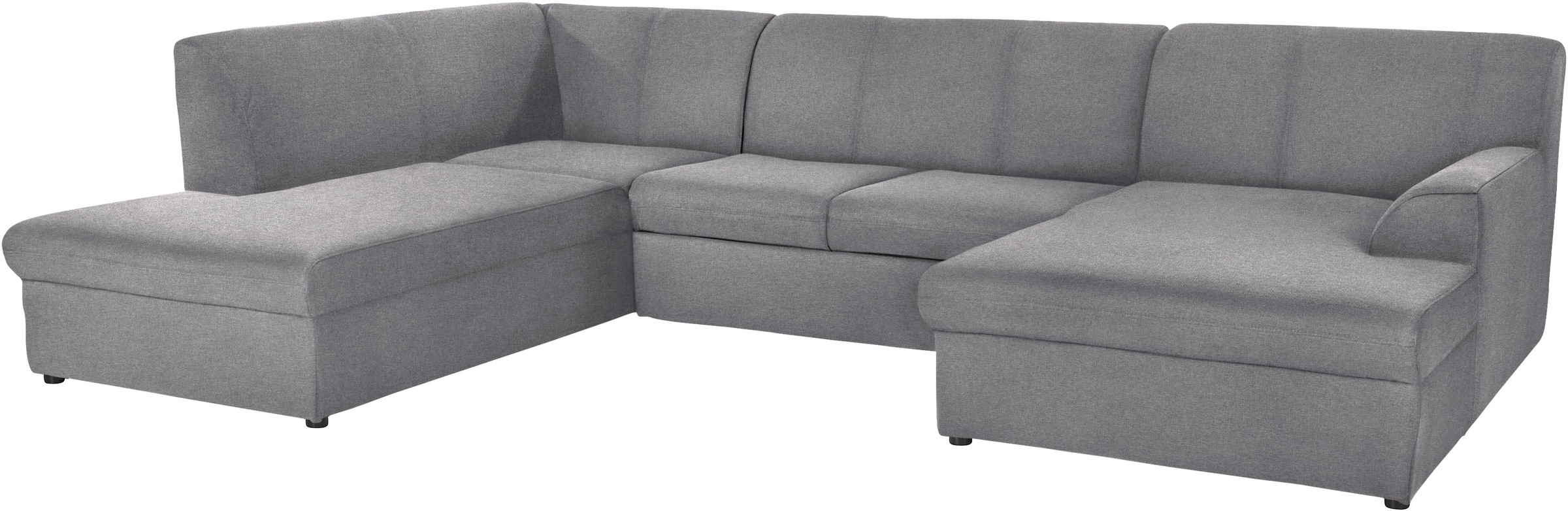 DOMO collection Wohnlandschaft »Topper, elegant und zeitlos, komfortabel, U-Form«, wahlweise mit Bettfunktion