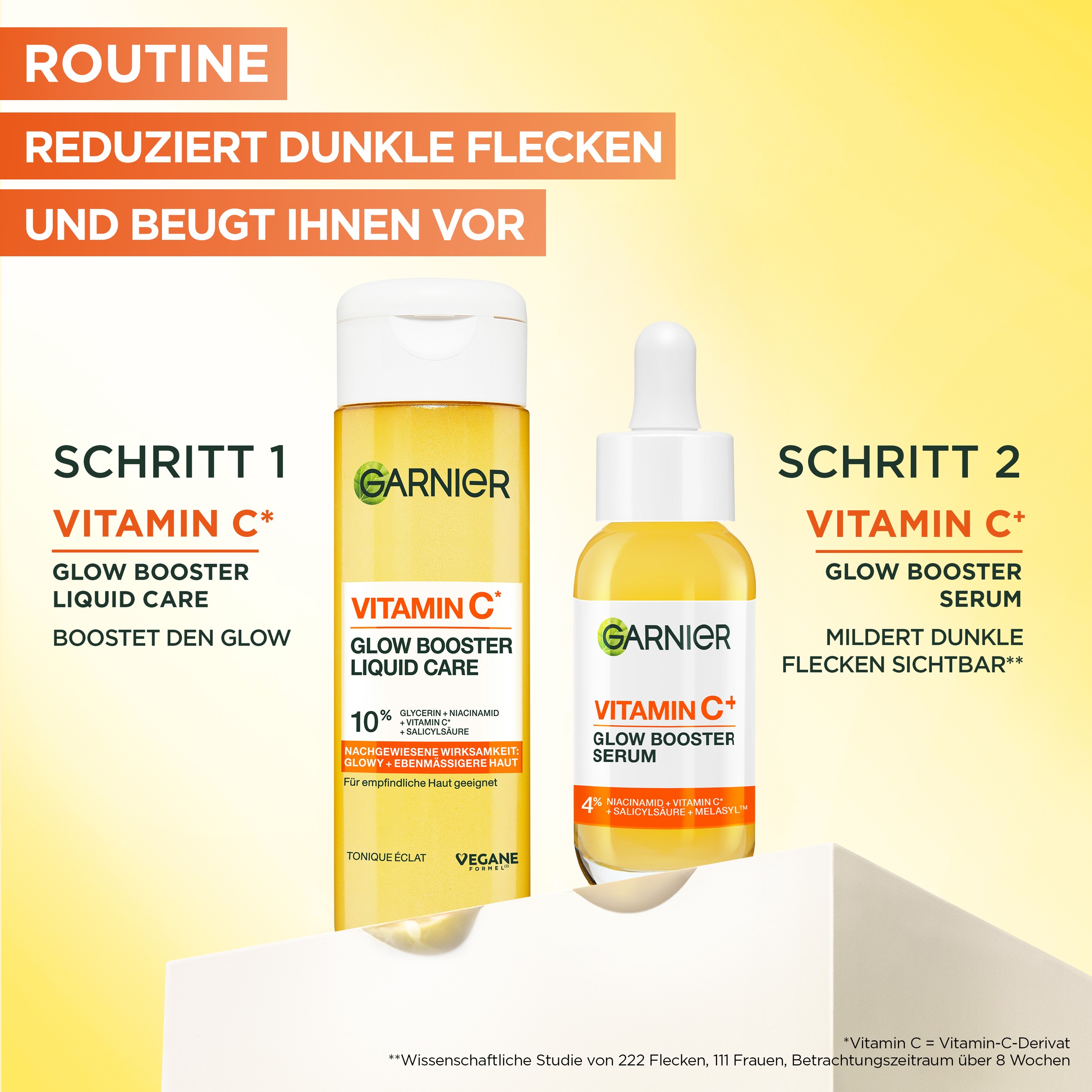GARNIER Toner »Garnier Vitamin C* Glow Booster Liquid Care«