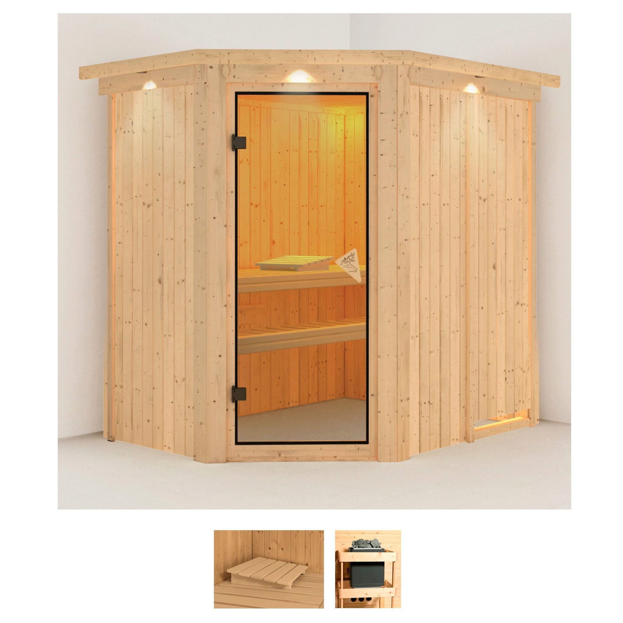 Karibu Sauna »Swantje«, (Set), ohne Ofen günstig online kaufen