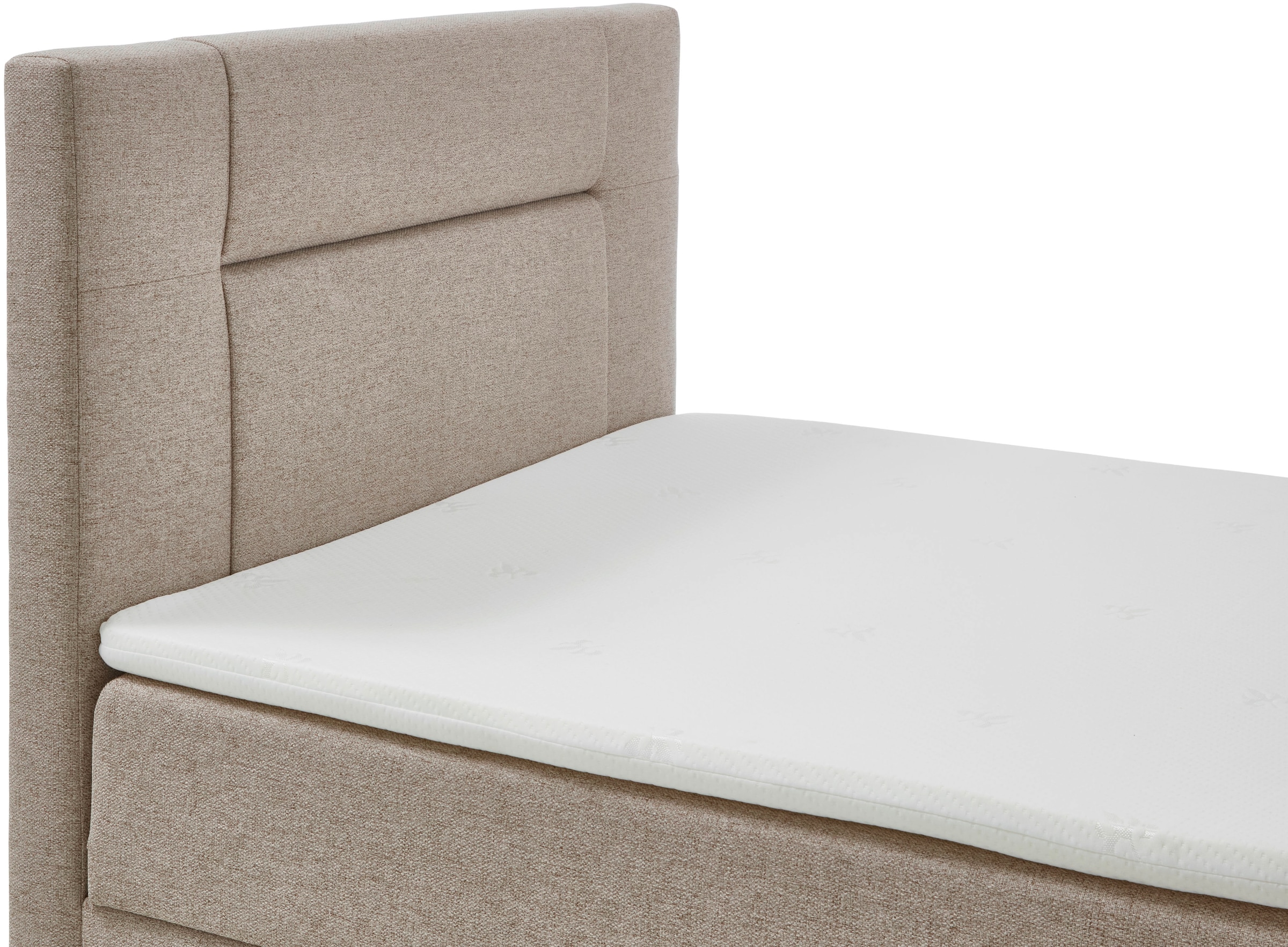 INOSIGN Boxbett »Escalon II, mit Bettkasten, inkl. Topper, mit Holzfüßen«, erhältlich in den Breiten 120x200cm und 180x200cm