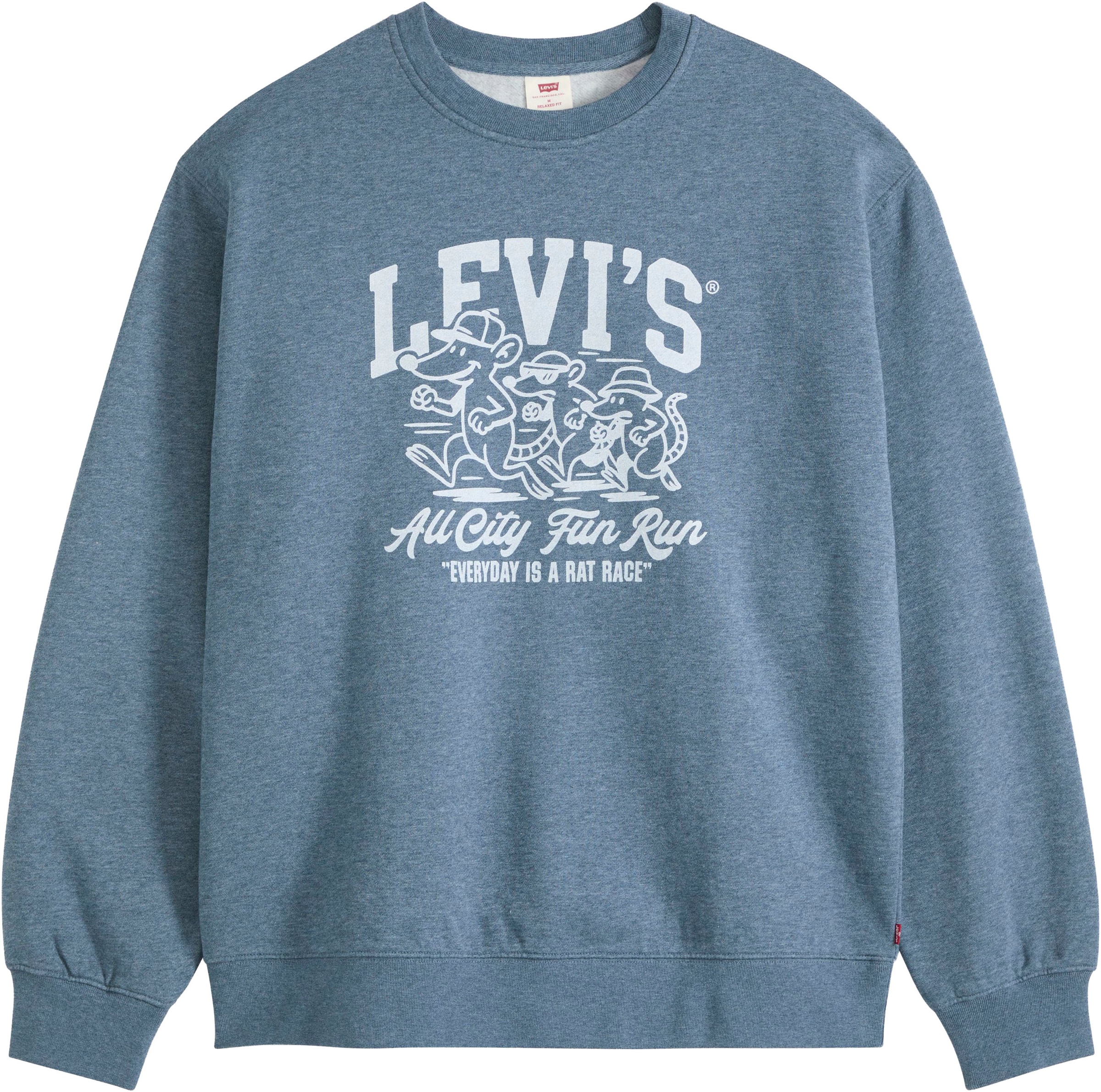 Levi's® Sweatshirt »RELAXD GRAPHIC CREW«, Ärmelabschluss und Saum mit angesetzten elastischen Bündchen
