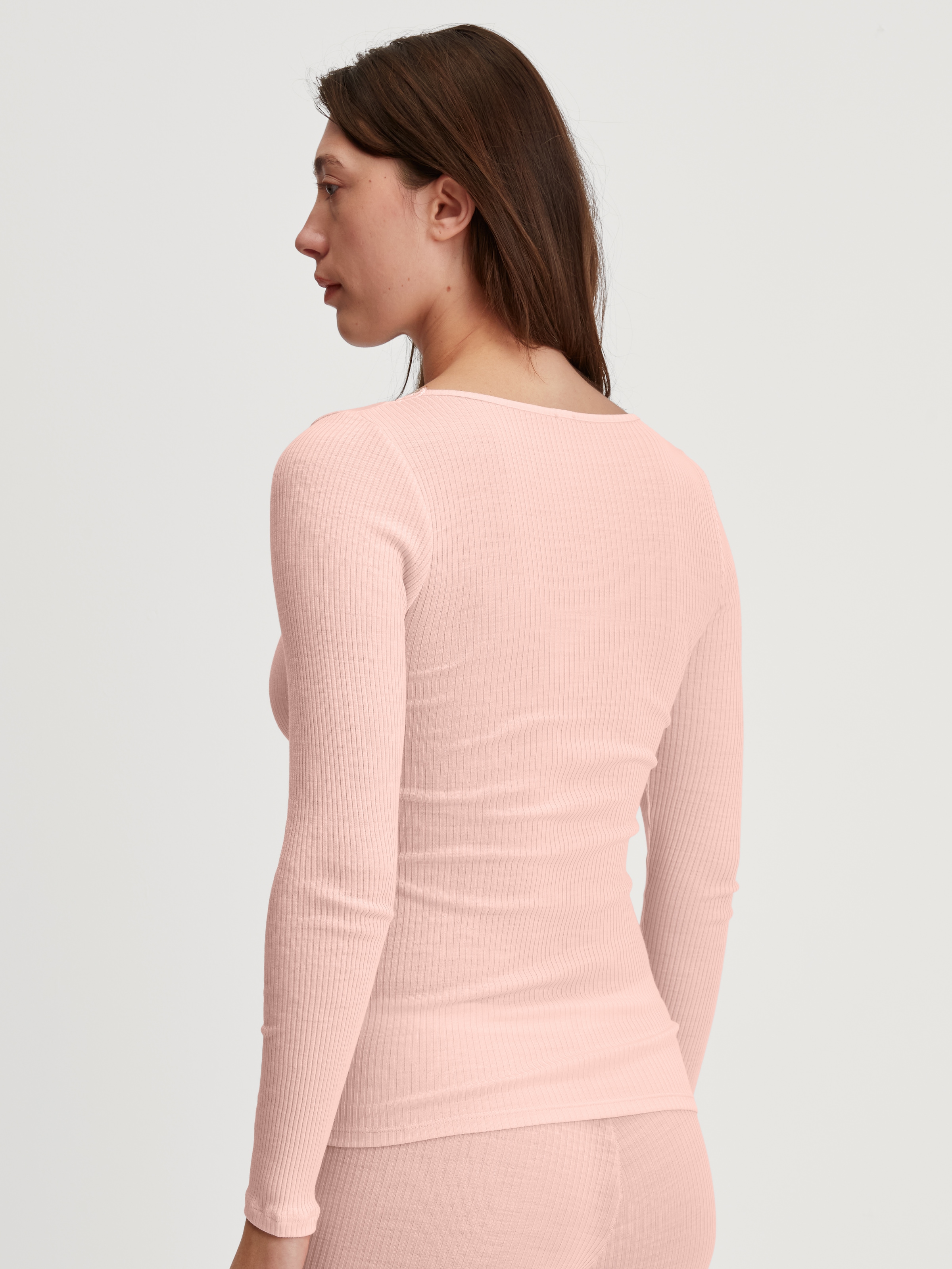 CALIDA Longsleeve »Silky Wool Joy« zarte Spitzen-Details, wärmend, weich, leichter Glanz