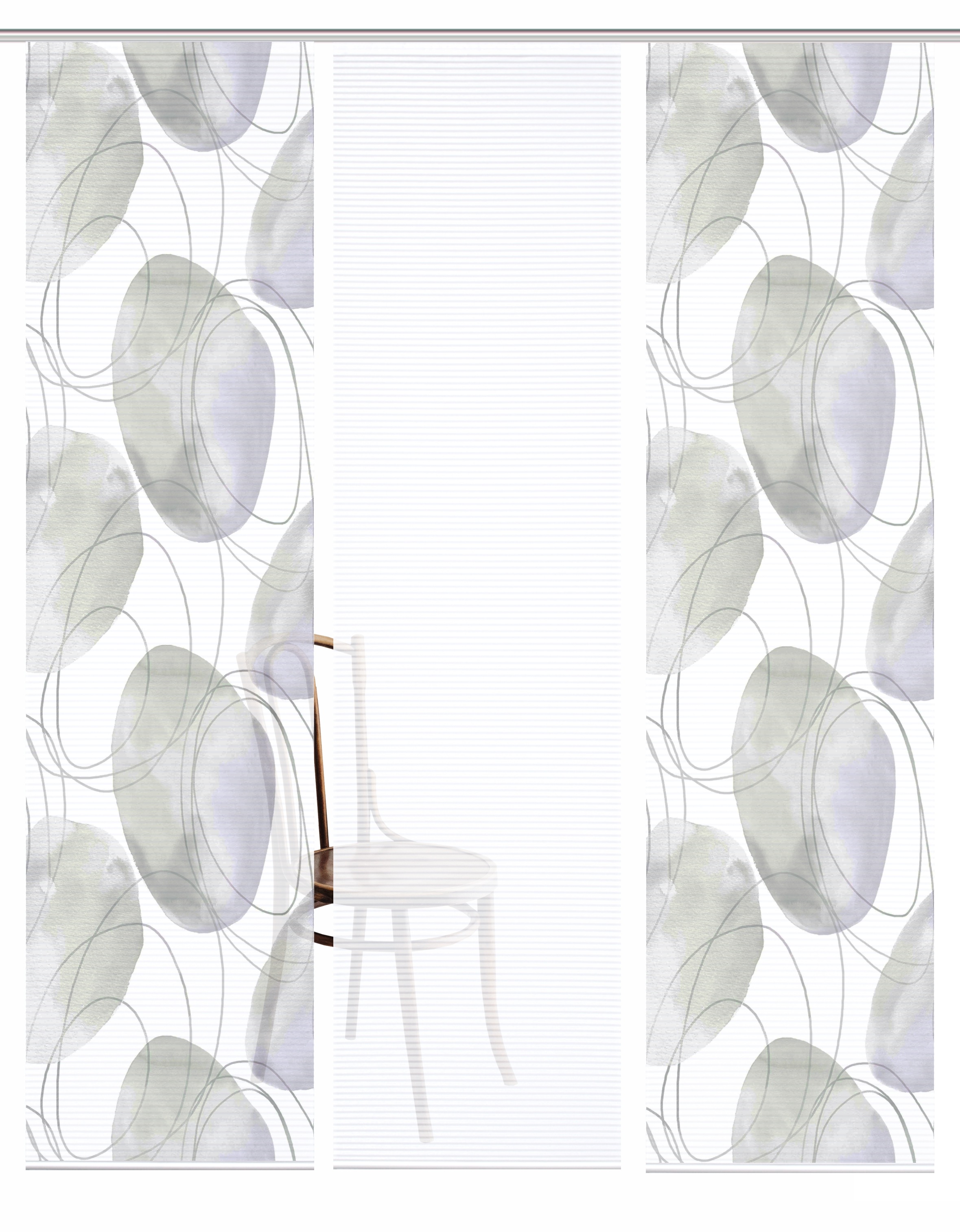 HOME in green Schiebegardine »ELLRIK« Paneelwagen 3 Stk. tlg. Bambusoptik, günstig online kaufen