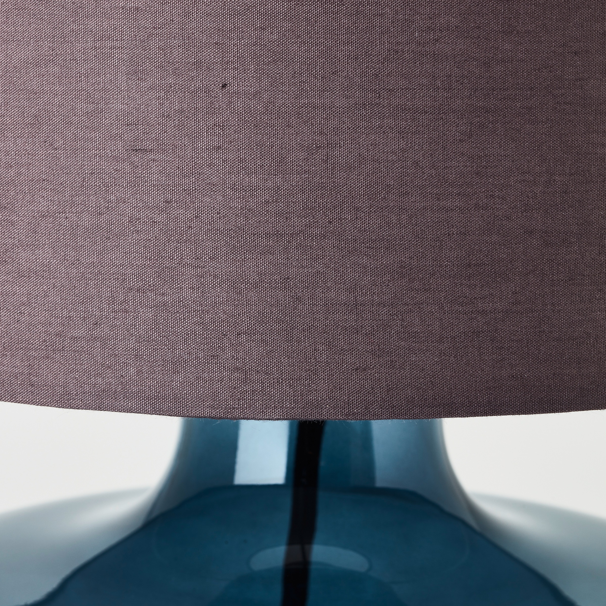 Brilliant Tischleuchte »Hydra«, 1 flammig, Leuchtmittel E27 | ohne Leuchtmittel, Ø 29,8 cm, E27, Glas/Textil, taupe/dunkelblau