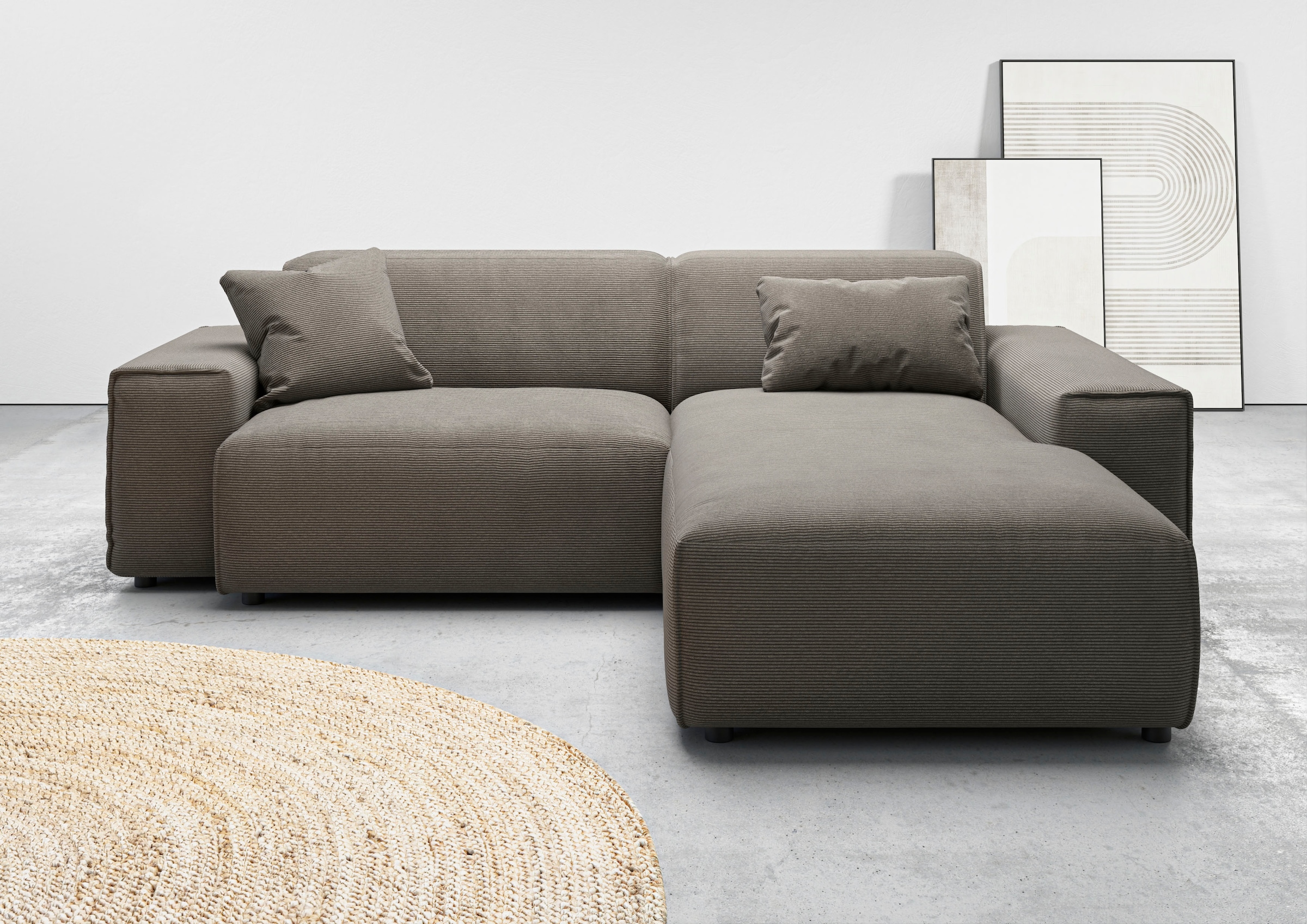 andas Ecksofa »Glimminge L-Form auch in Breitcord, Feincord + Easy care-Bez günstig online kaufen