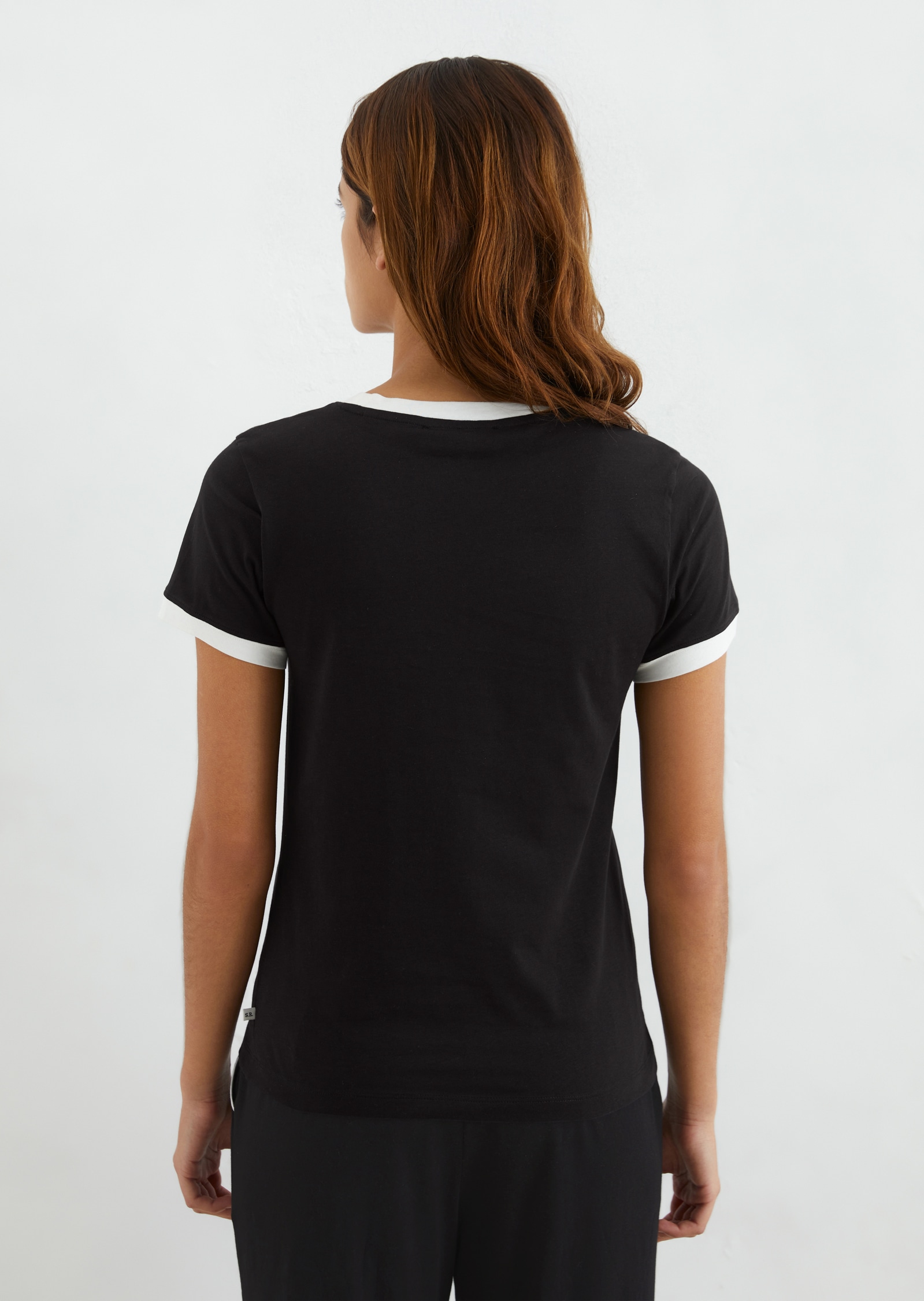 Marc O'Polo T-Shirt »Mix & Match Jersey«, mit Kontrast-Details