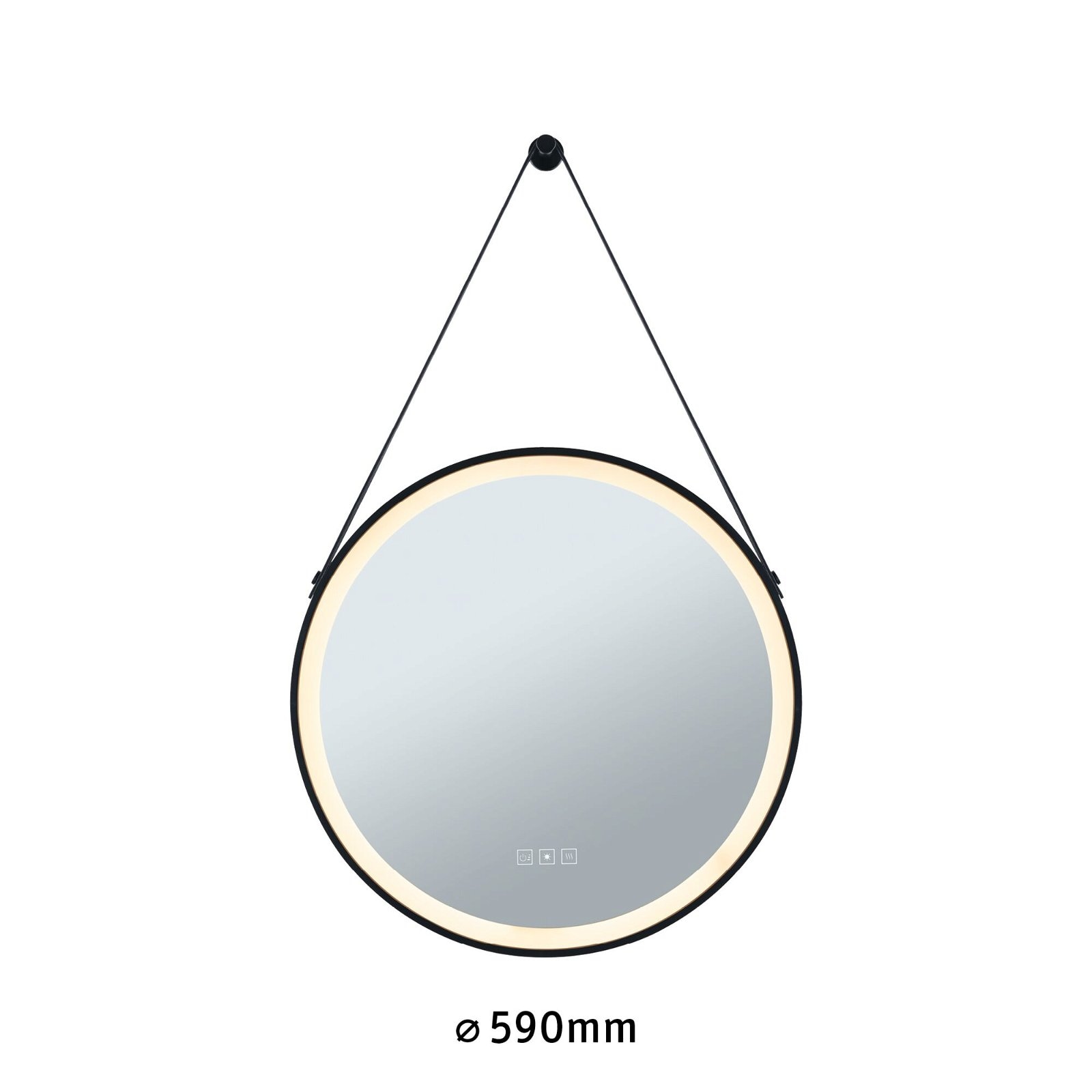 Paulmann LED Bad-Spiegelleuchte »Mirra«, Schutzart IP44, mit LED-Leuchtmodul, dimmbar. Gr. ca. Ø 59,0 cm
