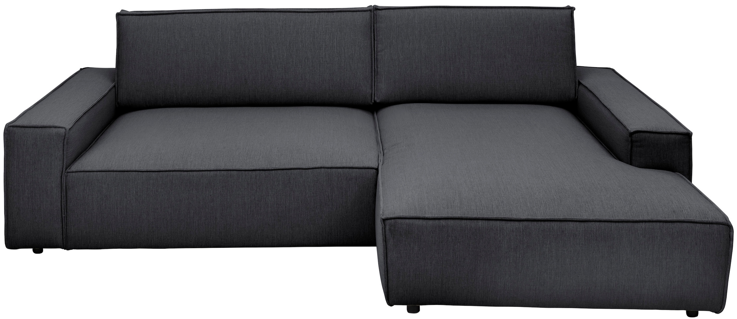 Home affaire Ecksofa »NEU: SHERWOODL XXL 284, Big-Sofa L-Form, tiefe Sitzfläche 95 cm, Cord,«, Leinenoptik, Recamiere rechts/links, auch als Schlafsofa stellbar
