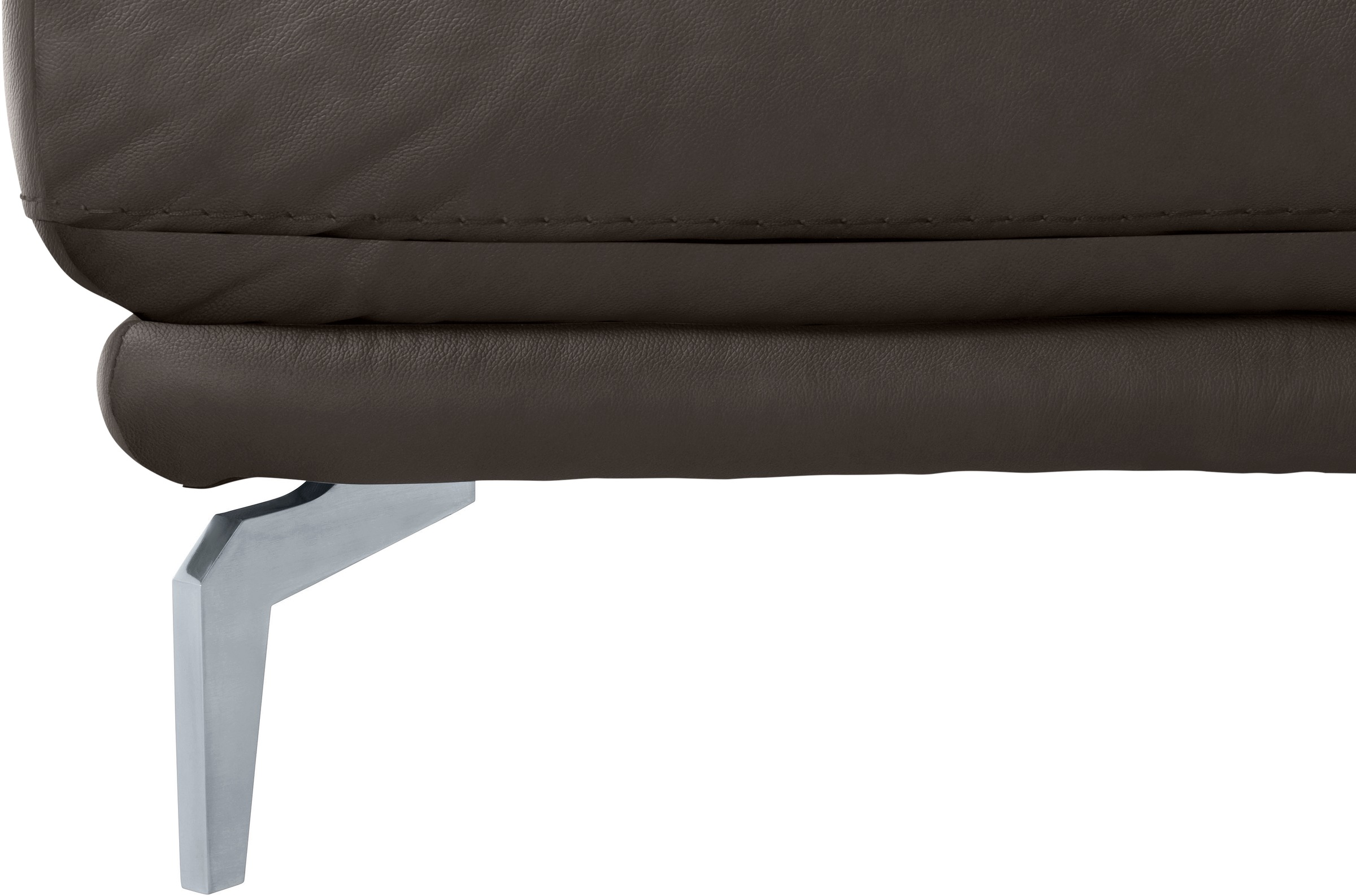 W.SCHILLIG Hocker »montanaa«, mit Metallfüßen in Silber matt, Breite 71 cm
